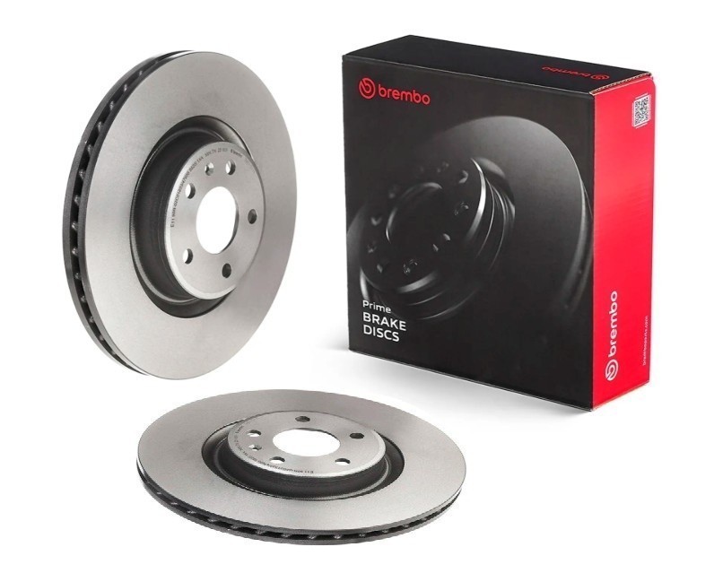 Brembo 09.D059.11 Prime UV Coated Vented Brake Rotors – Front Set
