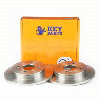 2x Brake Discs Pair Solid fits KIA PICANTO SA 1.1D Rear 05 to 11 D3FA 234mm Set