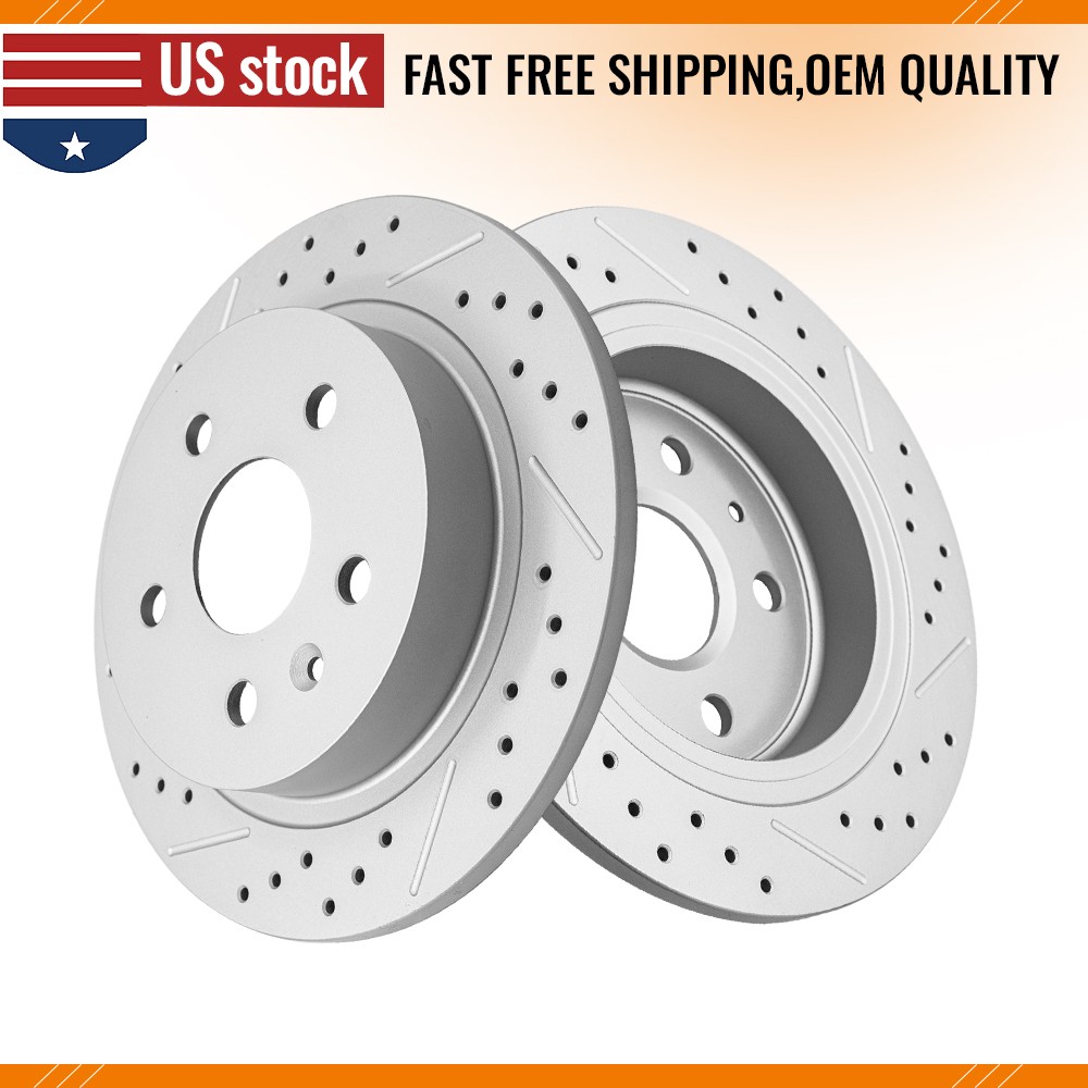2Pcs Rear Brake Disc Rotors for 2011 – 2017 Buick Regal LaCrosse Chevy Malibu