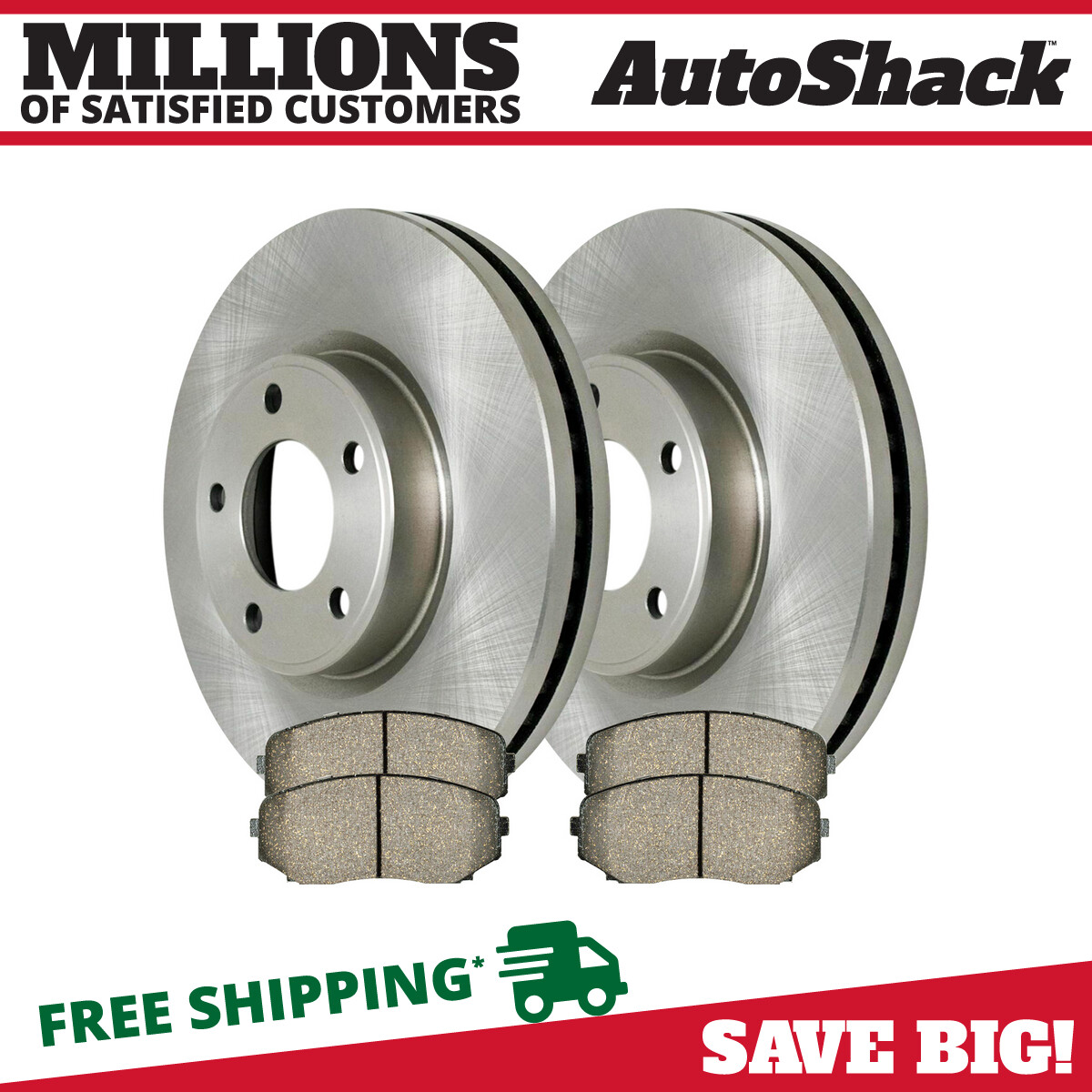 Front Brake Rotors & Pads for 2007-2014 Ford Edge 2007-2015 Lincoln MKX 3.5L V6