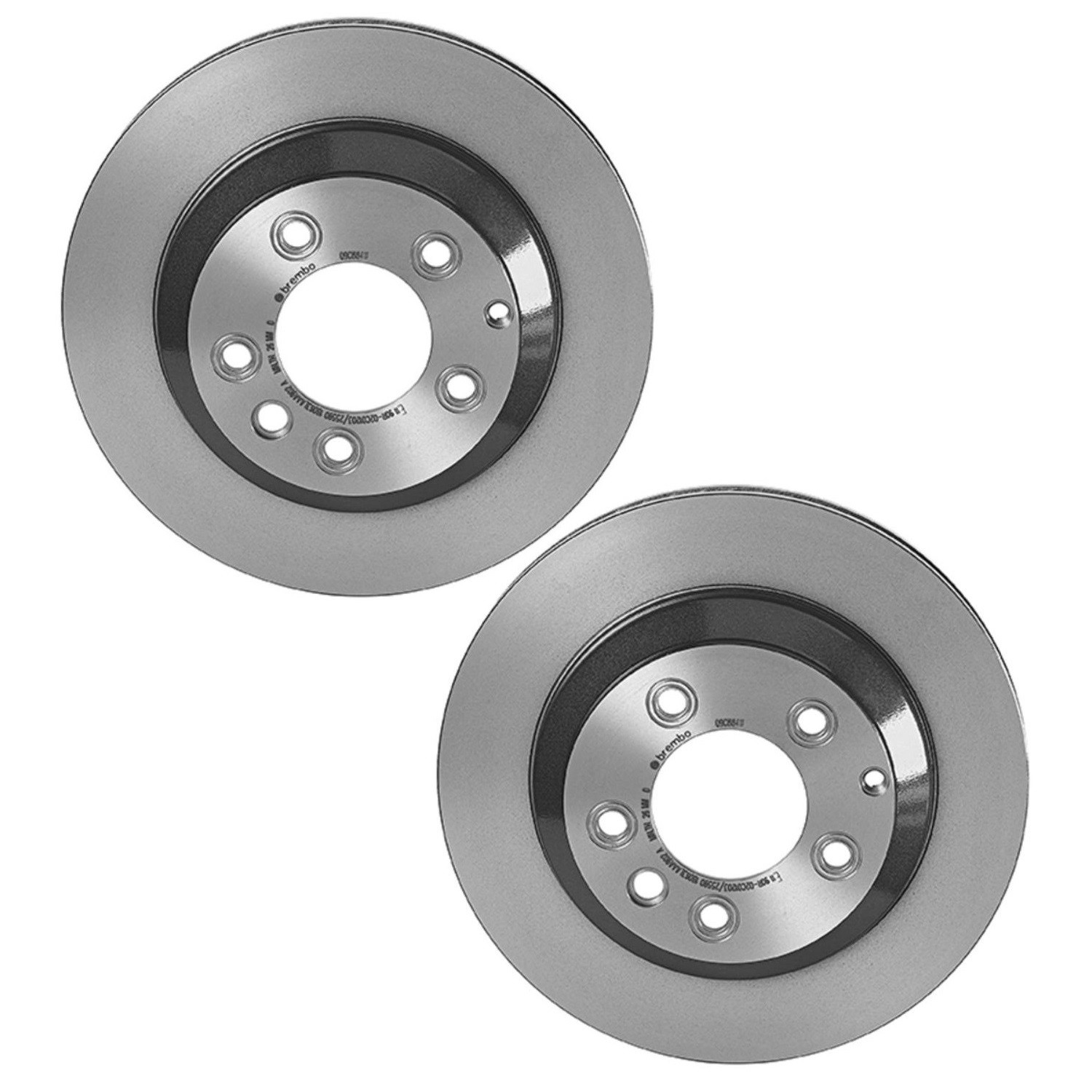 For Audi Porsche Cayenne VW Touareg Pair Set of 2 Rear Brake Disc Rotors Brembo