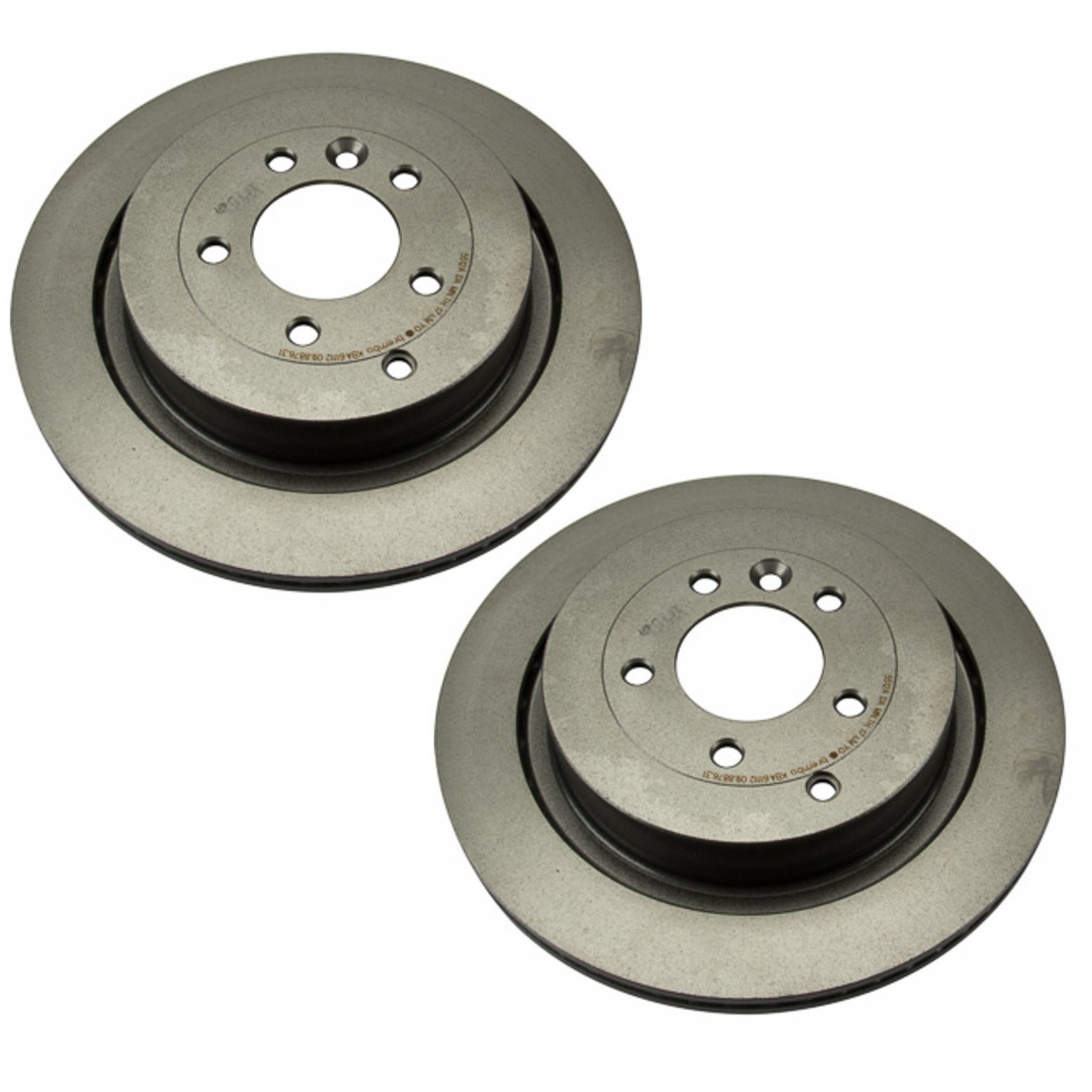 For Land Rover LR3 LR4 Range Rover Sport Set of 2 Rear Disc Brake Rotors Brembo