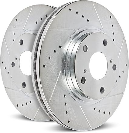 Power Stop JBR981XPR Drilled & Slotted Rear Rotor Set for FX35/FX45/M37/Q50