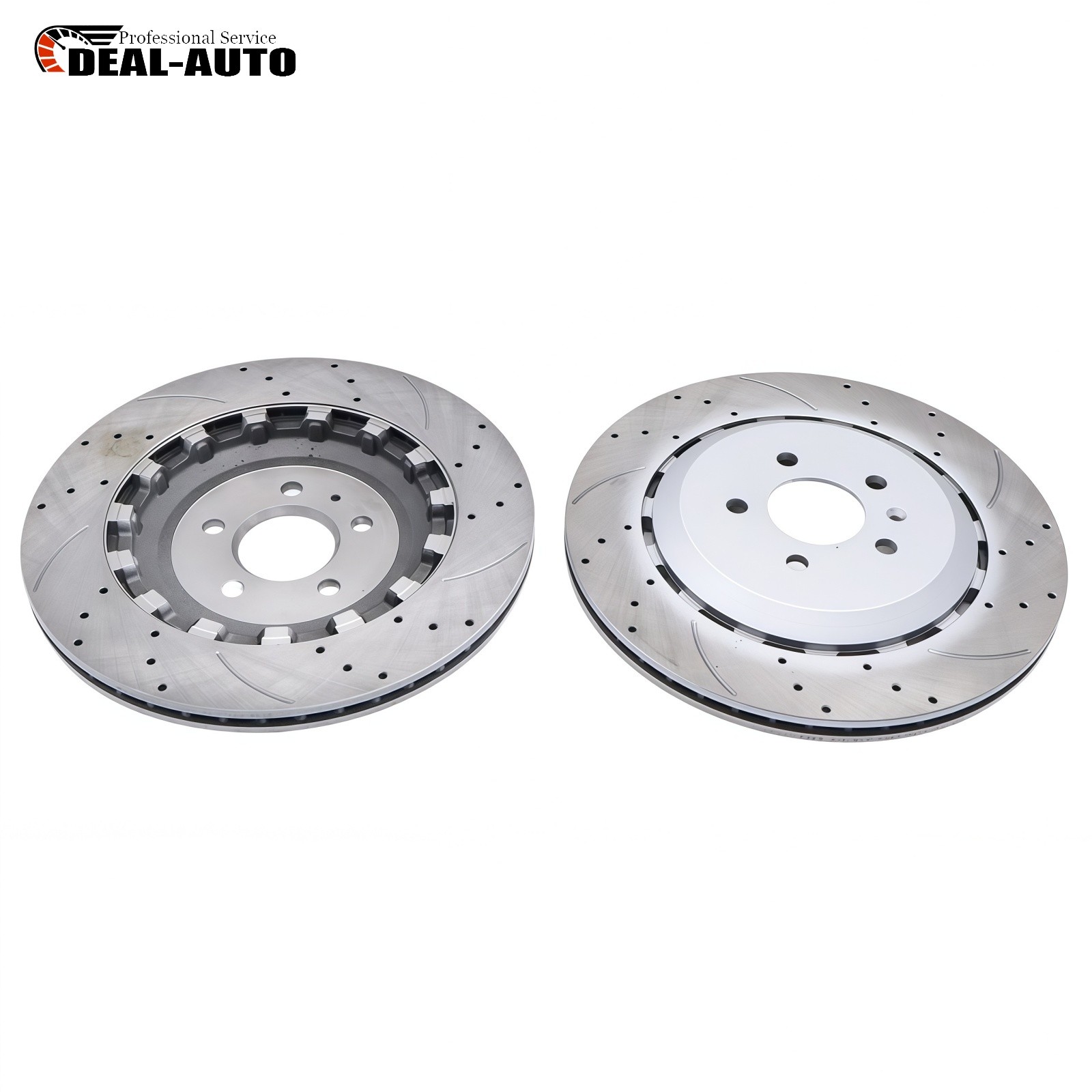 2X Fits Audi RS7 2014 2015 2016 2017 2018 Rear Left＆Right Disc Brake Rotors