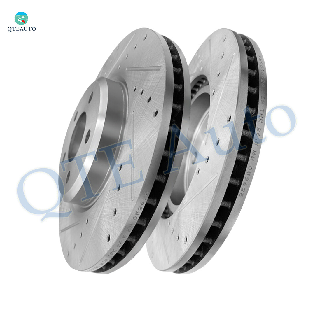 Front Drilled Slotted Disc Brake Rotor For Charger/Challenger/300/Magnum
