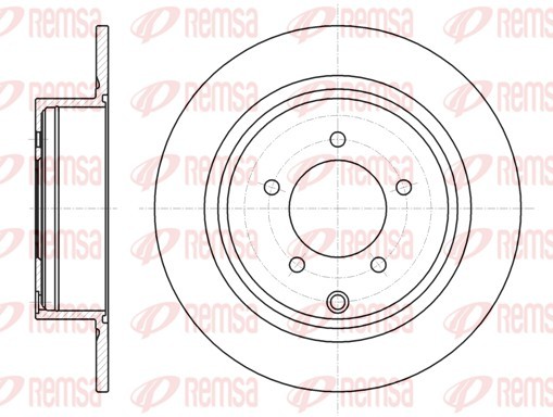 REMSA 61554.00 Brake Disc for CITROËN,MITSUBISHI,MITSUBISHI (GAC),PEUGEOT