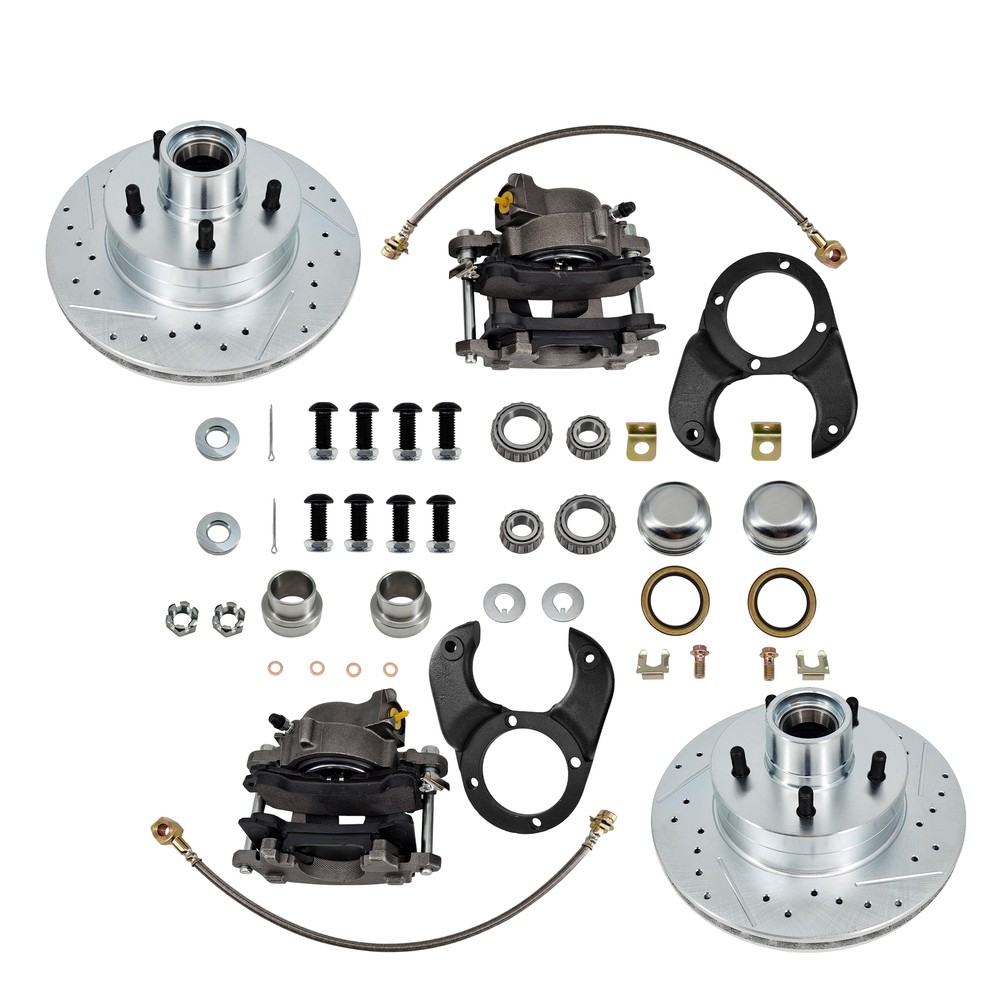 Disc Brake Kit 5 on 4-1/2 Caliper for Ford 1937 – 1948 Deluxe Spindle New