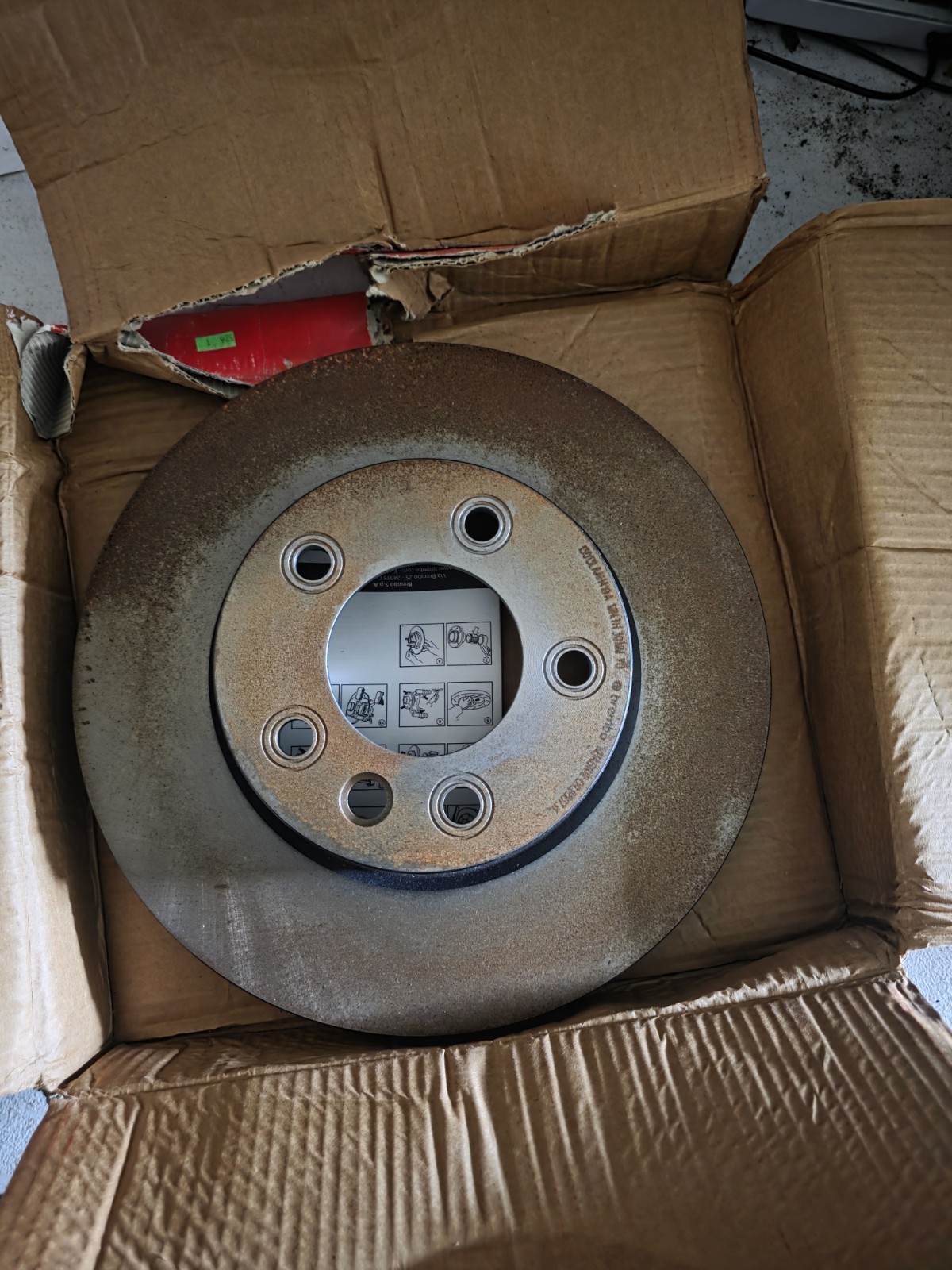 Front Left Disc Brake Rotor Brembo 09.9867.11 For Select 2004-2017 VW Touareg