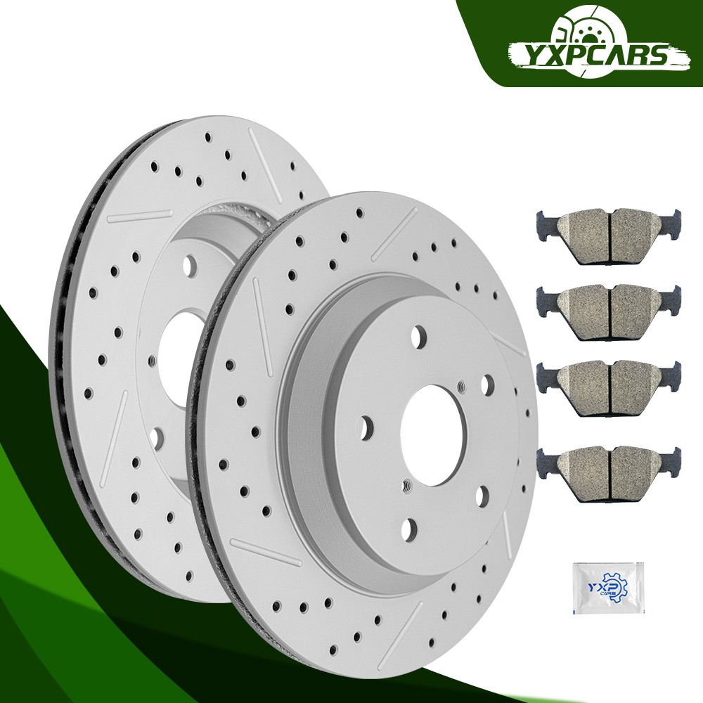 285mm Rear Disc Rotors Ceramic Brake Pads Kit for 2019 – 2024 Subaru Forester