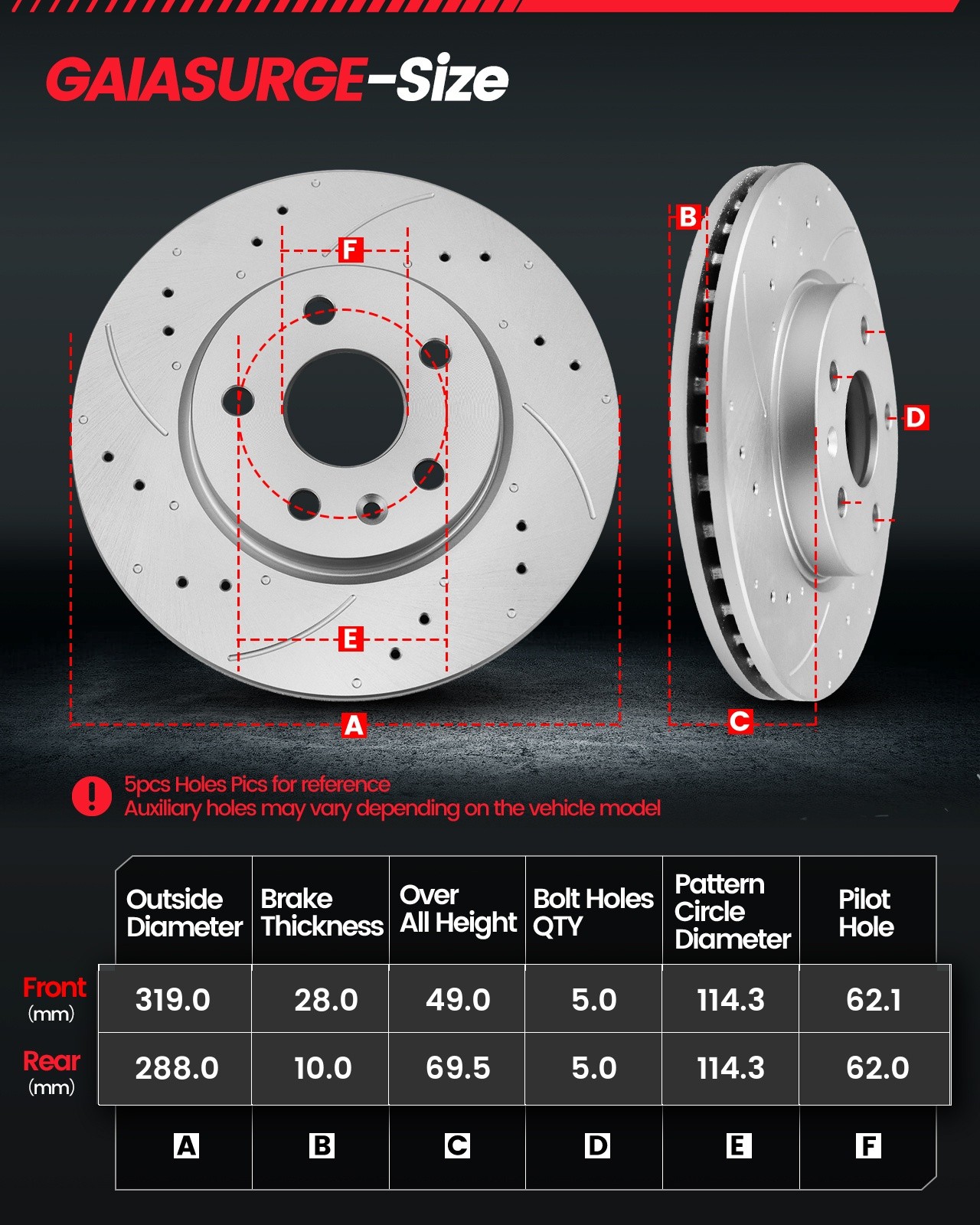 FITS Lexus RX330 RX350 RX400h 2004-2009 Front Rear Brake Rotors + Ceramic Pads