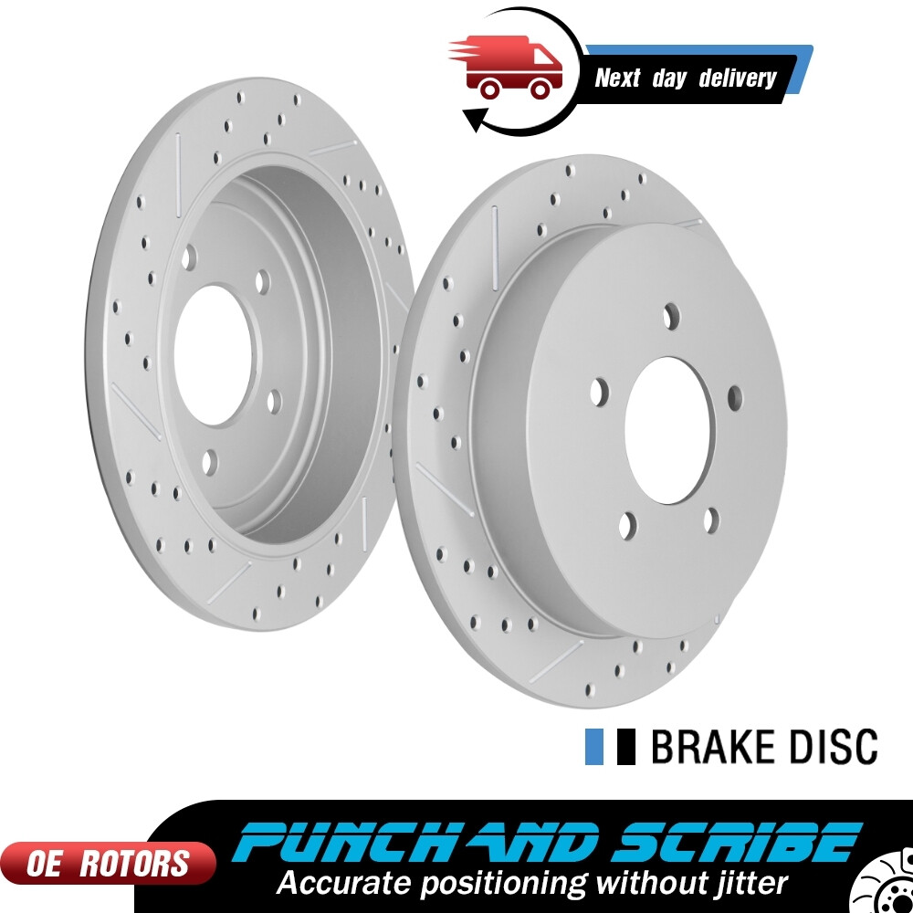 Rear Disc Brake Rotors Set of 2 for 2000 2001 2002 2003 Ford F-150 5 Lug