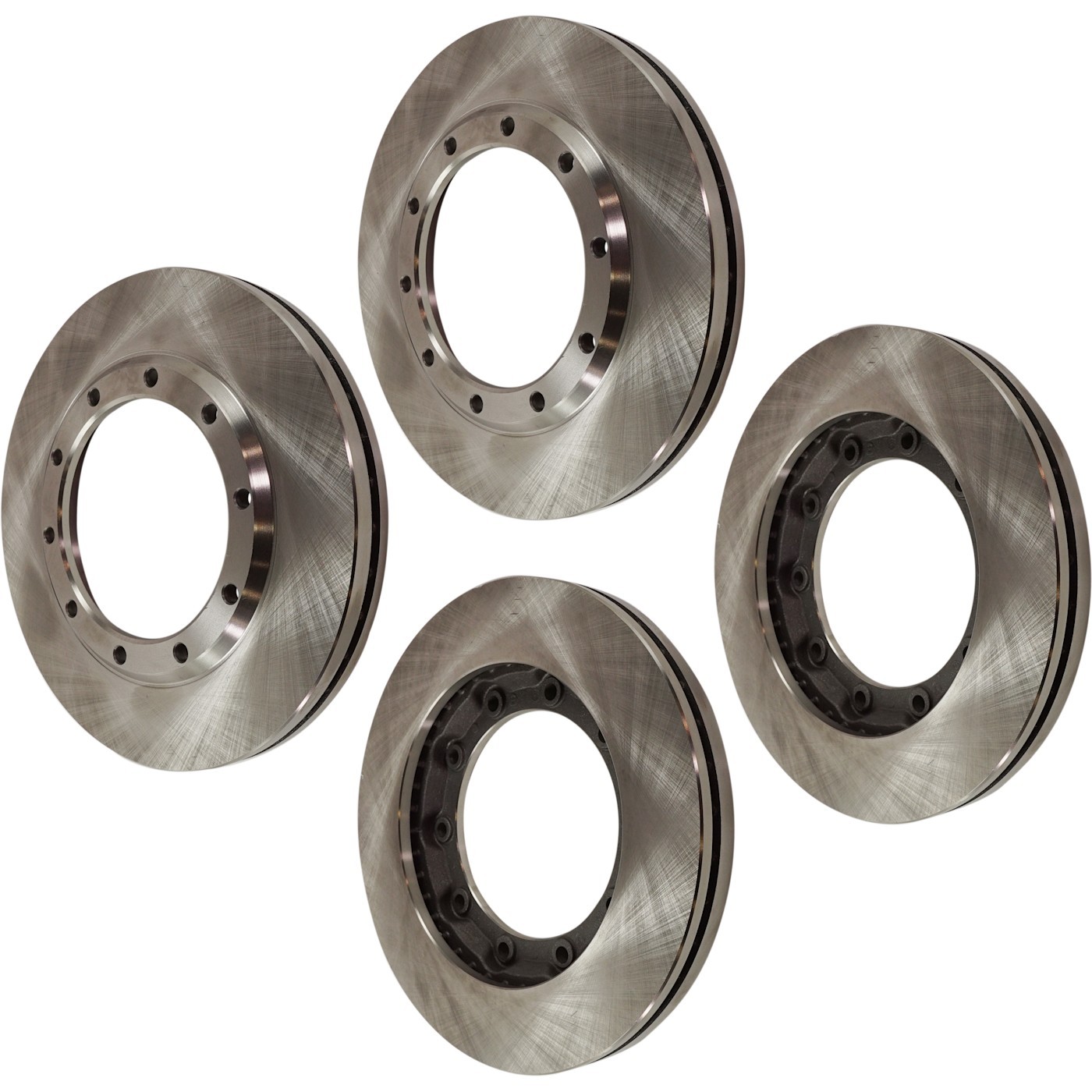 Front and Rear Brake Rotors For 2009-2018 Ford F650 4 X 2, Hydraulic Disc Brakes