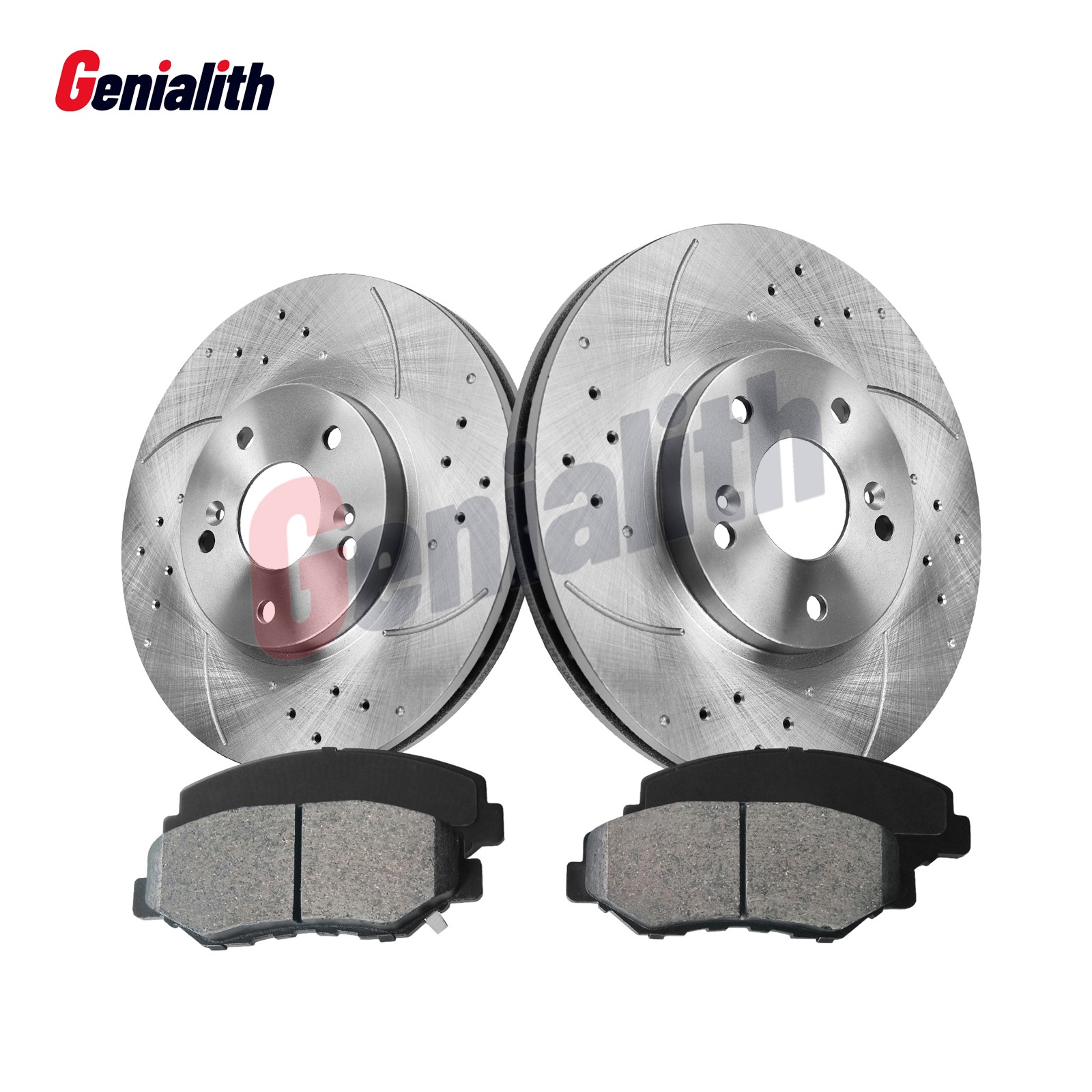 9.45” Front Disc Rotor Ceramic Brake Pad for 1990-2000 Honda Civic Del Sol CRX