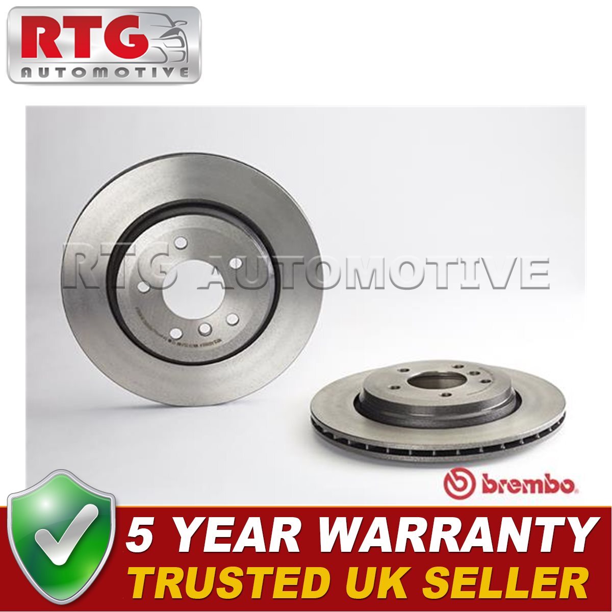 RTG Rear Brake Discs Fits BMW 3 Series 1999-2007 2.0 2.5 3.0 D + Other Models