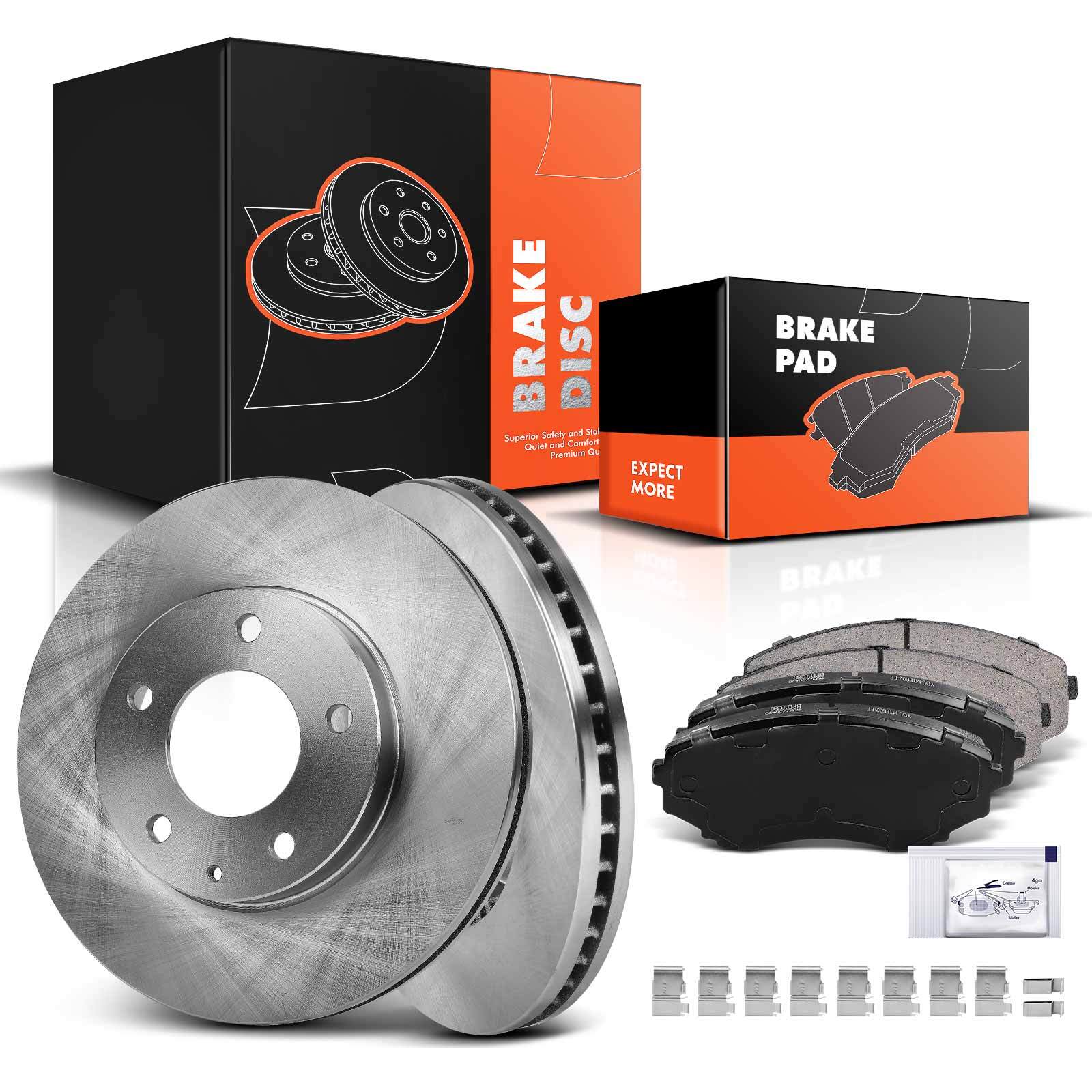 Front Disc Brake Rotors & Ceramic Brake Pads for Mazda MPV 2000-2006 295mm 5Stud