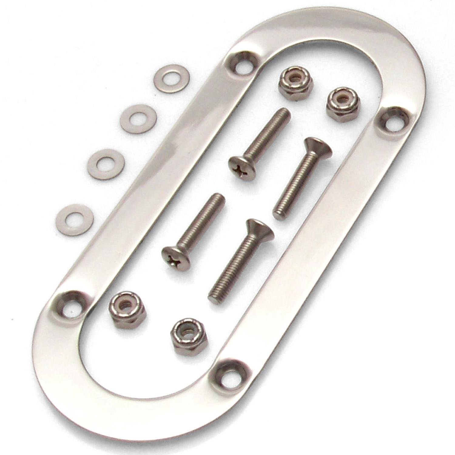 Oval Polished Silver Shift Boot Trim Beauty Ring Comes With Mounting Hardware
