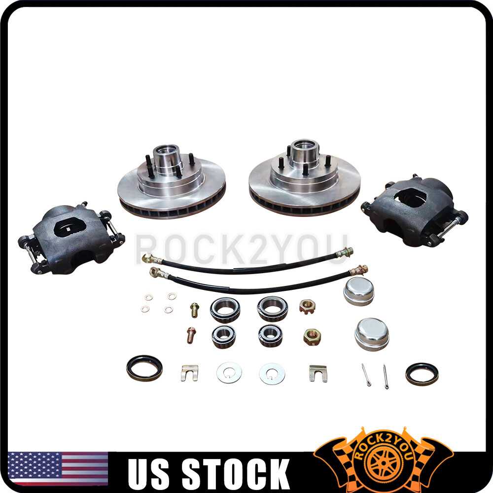 Front Truck Disc Brake Conversion Wheel Component Kit 5Lug For 1960-70 Chevy C10
