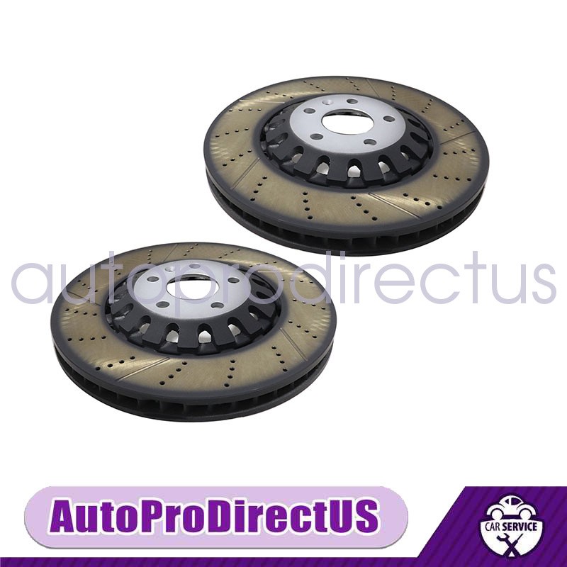 2PCS For Audi A6 A8 Q Q7 Q8 Performance Front 375mm Vented Brake Disc Rotors