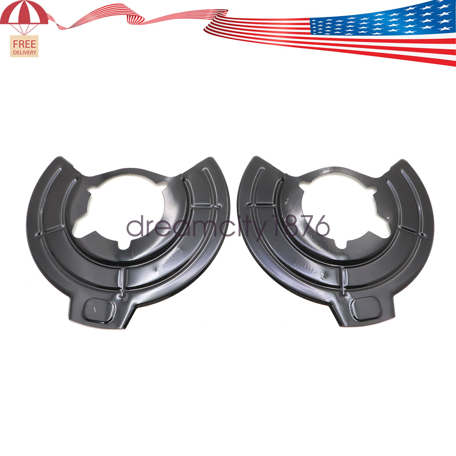 For Jeep Wrangler 2007 2008 2009-2018 Black Brake Dust Shield Left & Right Side