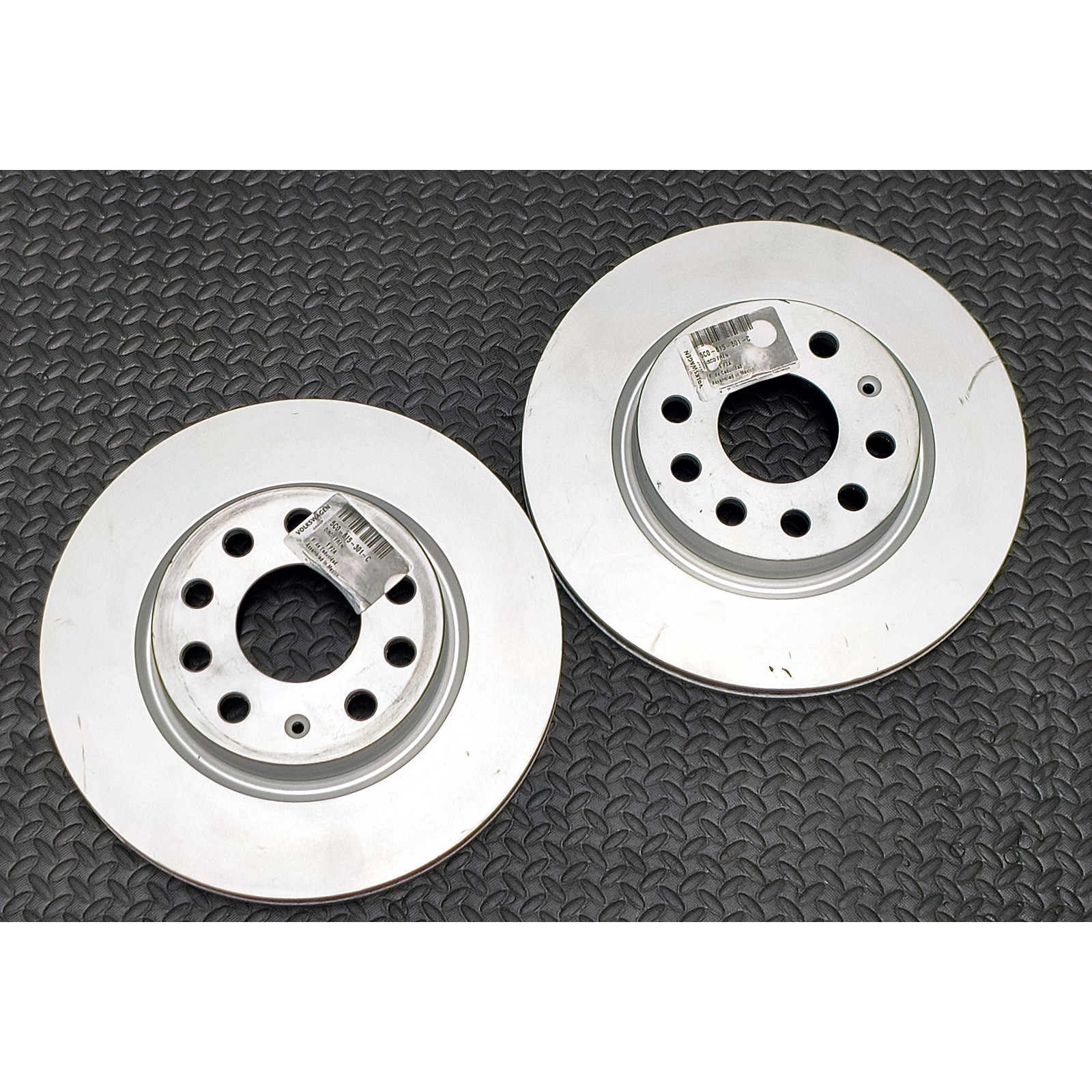 Pair (2) OEM Volkswagen 5C0-615-301-C 280mm Front Brake Rotors 2011-2016 Jetta