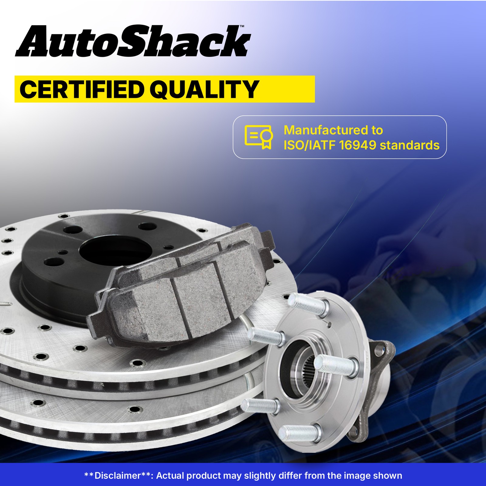 Front Drilled Slotted Brake Rotors Pads Hubs for Chevy Malibu 2008
