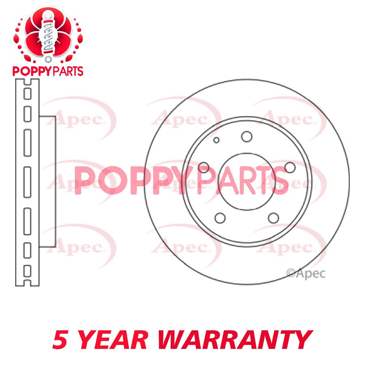 Fits Mazda 626 Premacy MX-6 Xedos 6 Ford Probe GCP Front Brake Disc