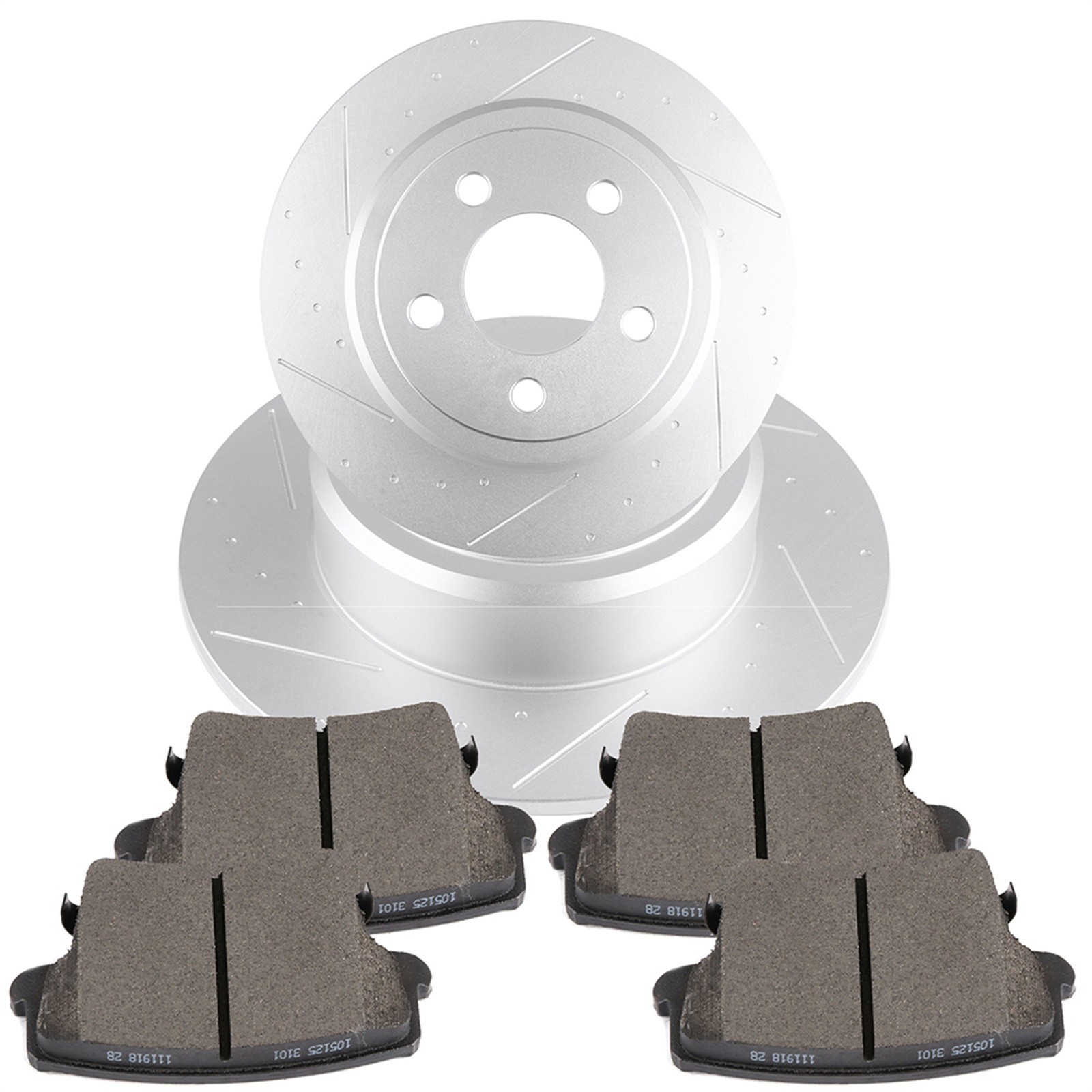 Rear Brake Pads And Rotors Fits Dodge Charger SE 2.7L 3.5L 2007-2010 320mm