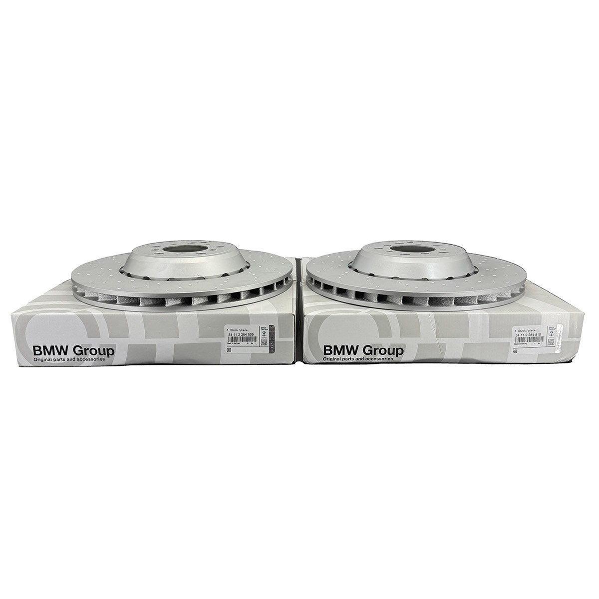 34112284809 34112284810 Front Left & Right Brake Disc Rotors For BMW F80 F87 F82