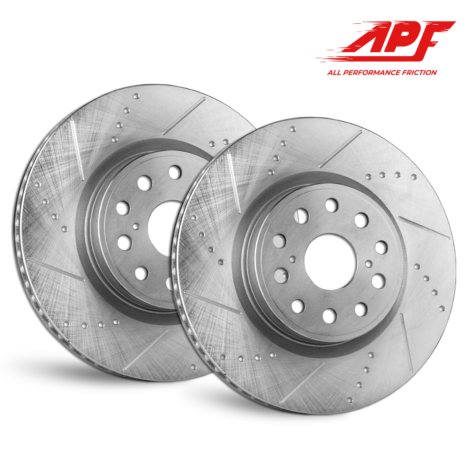 Rear Zinc Drill/Slot Brake Rotors for Dodge Ram 5500 2008-2010