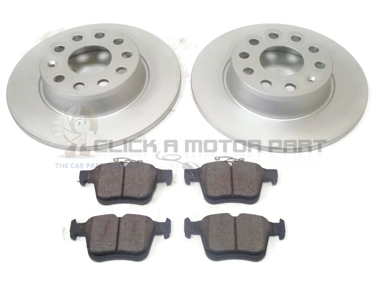 VW Golf Mk7 13-17 Rear 2 Brake Discs & Mintex Pads Set (Check Disc Size 272mm)
