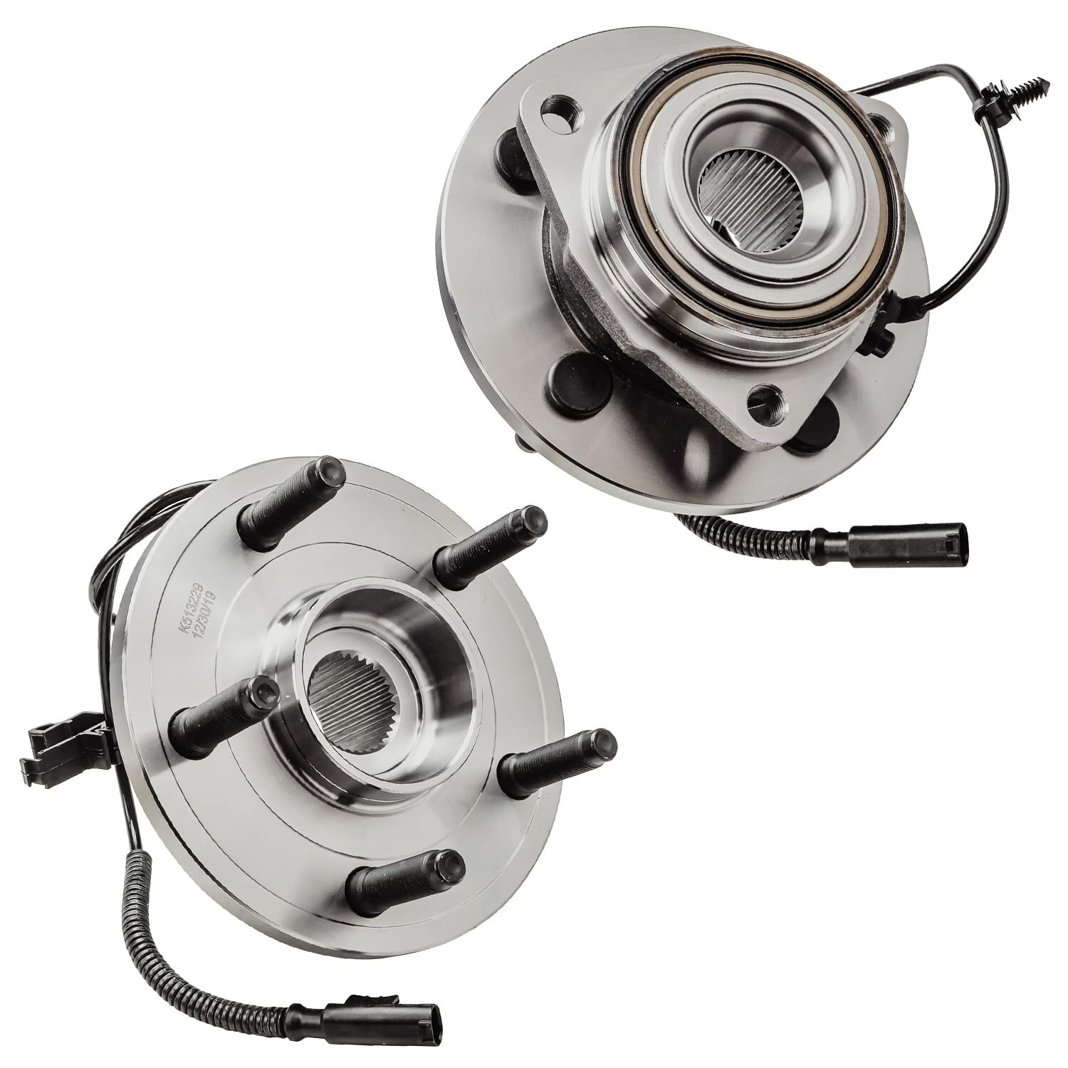 6pc Front Disc Brake Rotors Pad + Wheel Hub w/ABS Kit for 2005-2010 Dodge Dakota