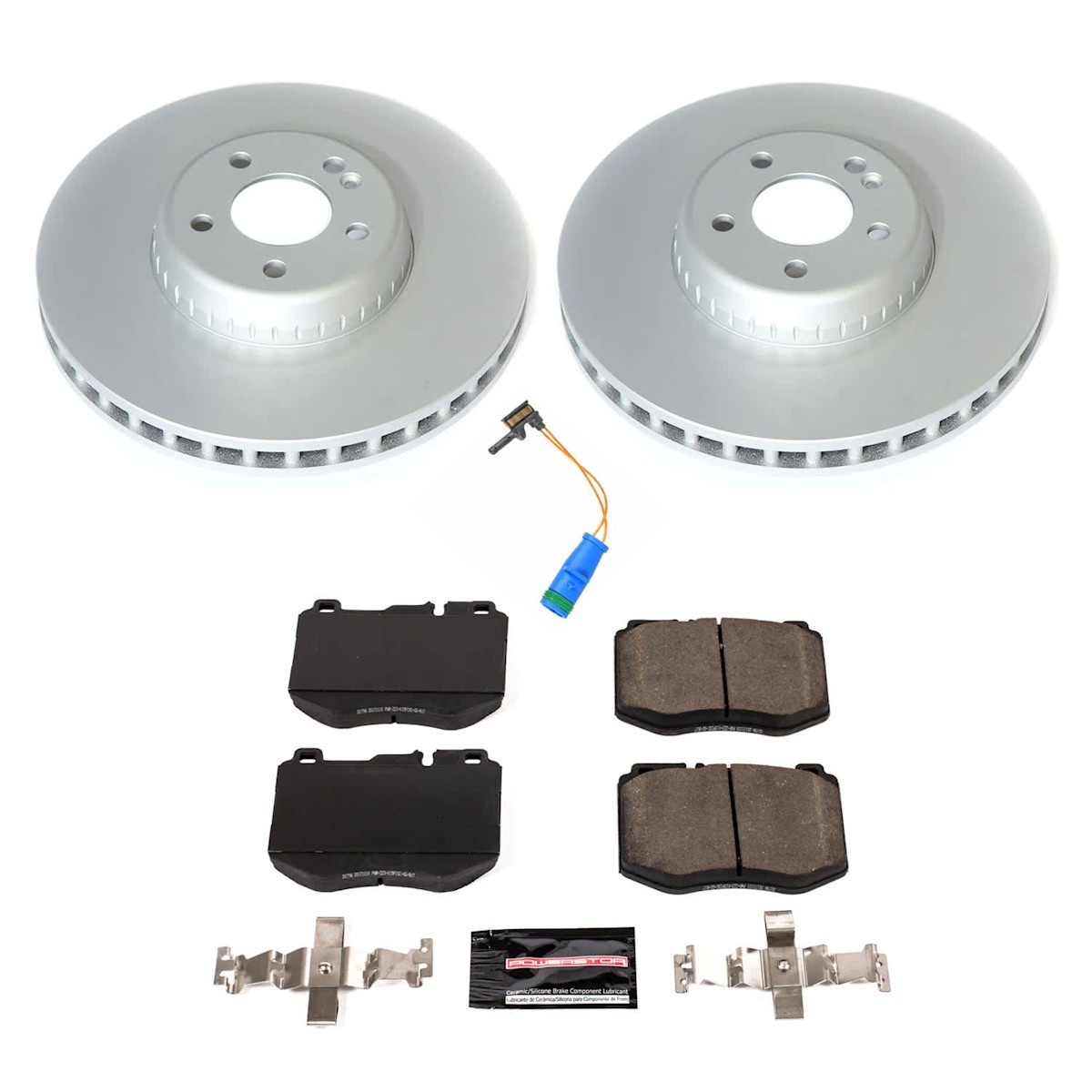 Powerstop Evolution 342.3mm Front 320.3mm Rear Discs Pads Sensors Kit for GLC300