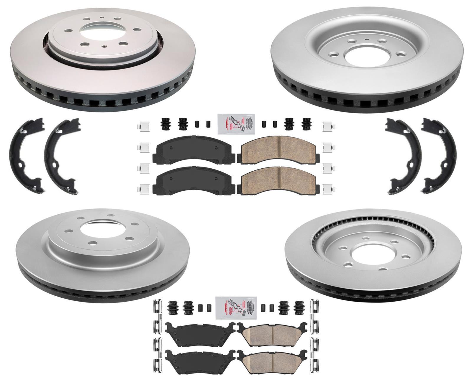 Fits 2018-2020 Ford F150 W Electric Parking Brake Coated Brake Rotors Brake Pads