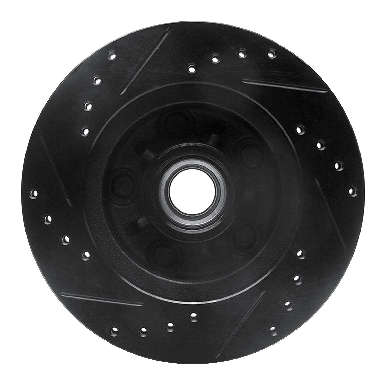 Dynamic Friction 633-47009R DFC Brake Rotor – Drilled and Slotted – Black
