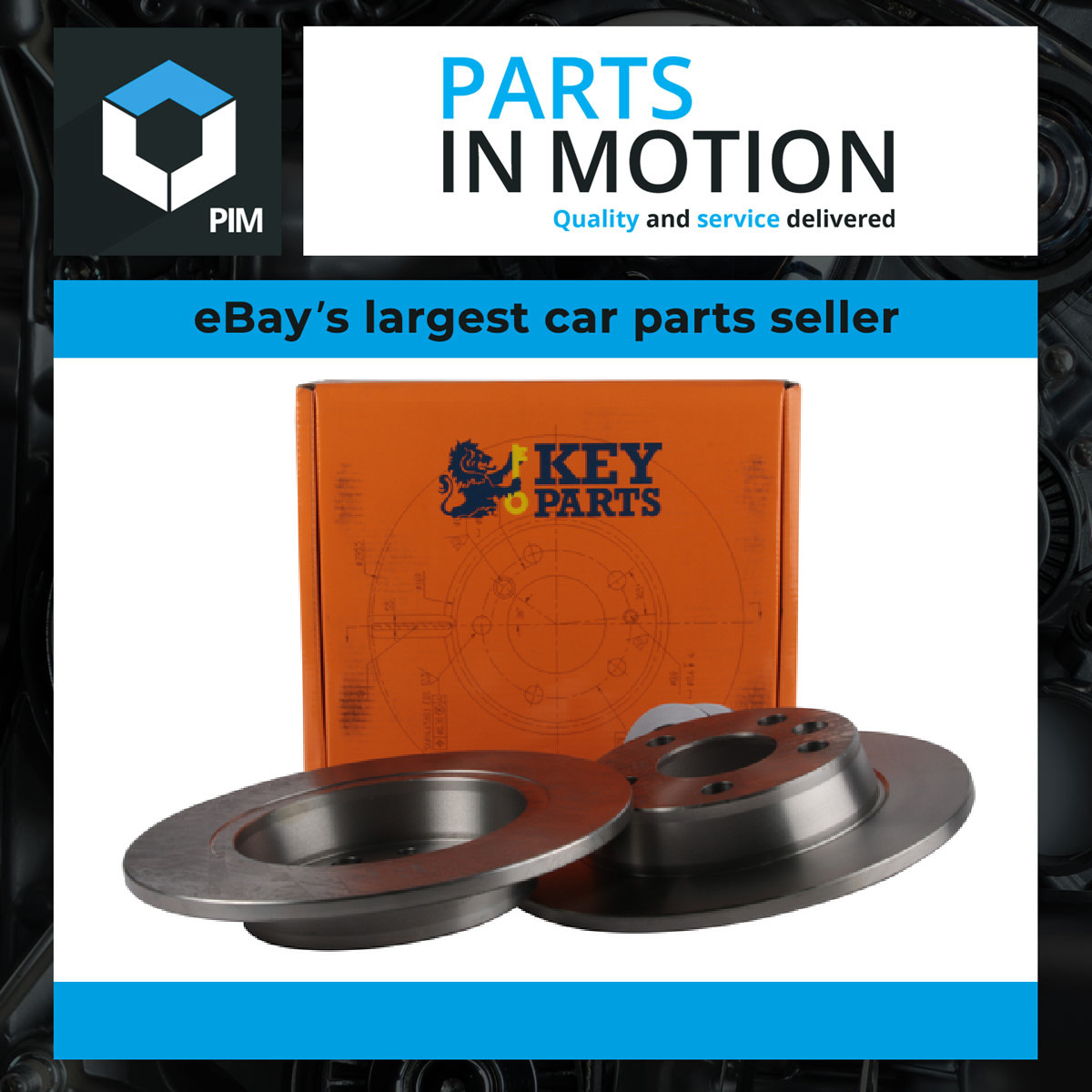 2x Brake Discs Pair Solid fits FORD GALAXY 2.0 Rear 95 to 06 268mm Set KeyParts