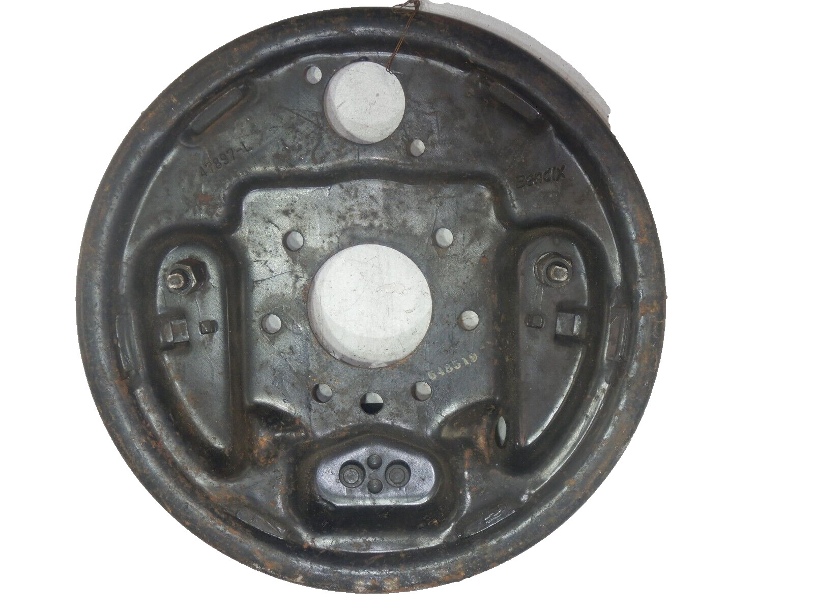 Bendix for Jeep Willys Jeepster NOS Driver Left Rear Brake Backing Plate 47897-L