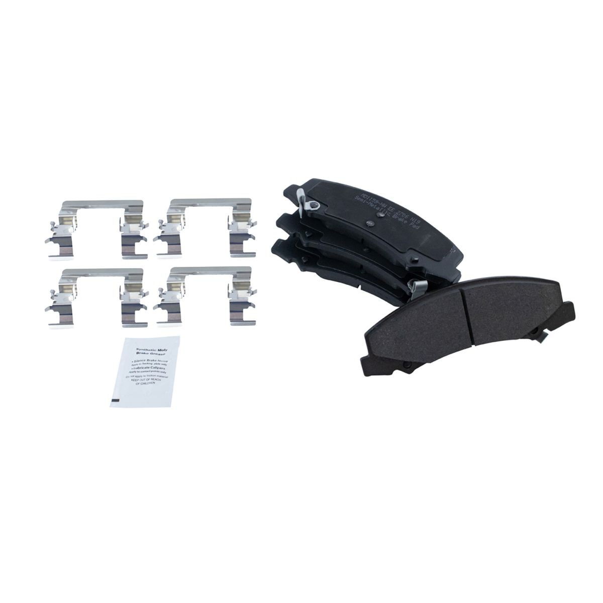 Rotor Brake Pad Metallic Performance Front & Rear Kit w/Chemicals