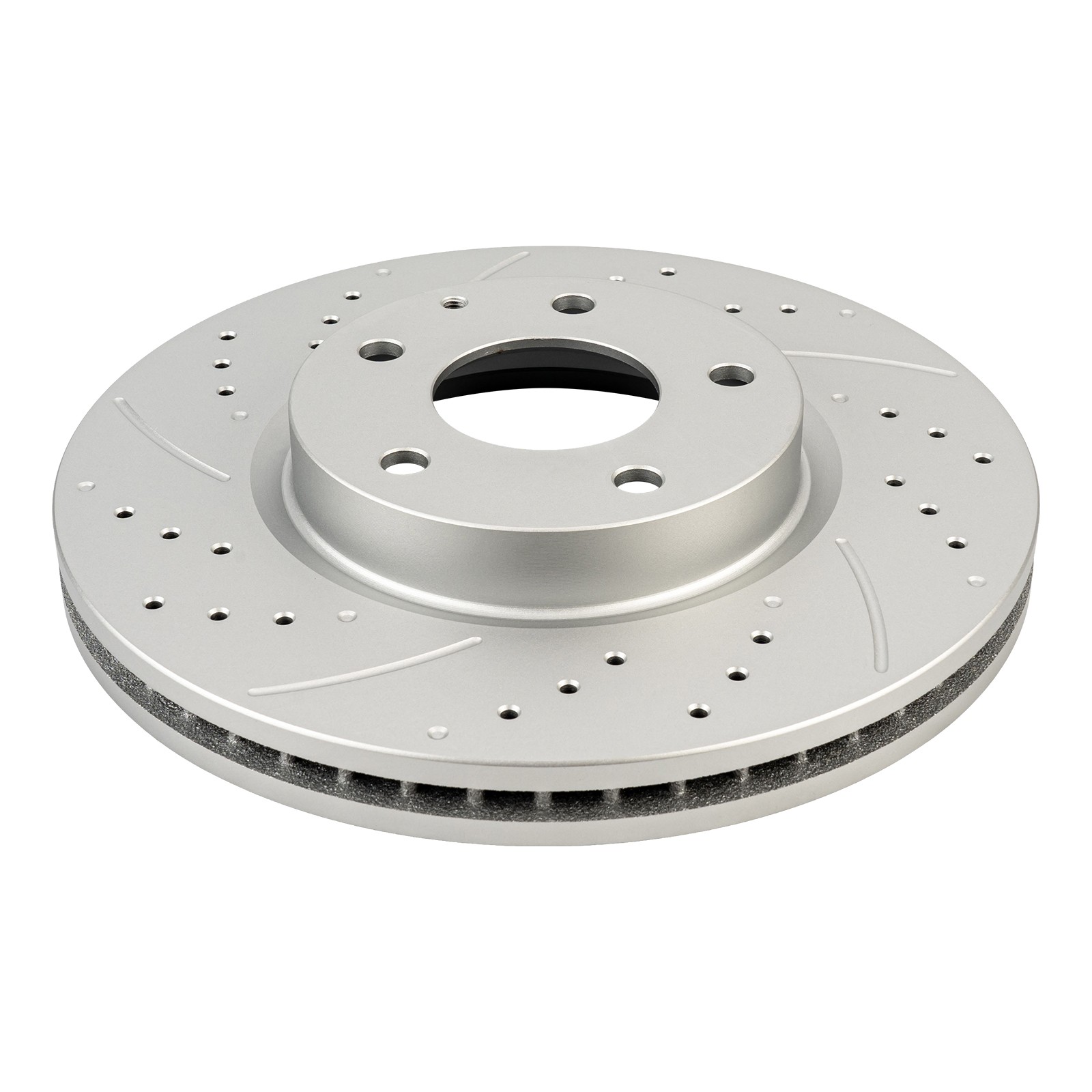 Front Drilled Slotted Zinc Plated Brake Rotor 297mm Fits 2013-2015 Mazda CX-5 2x