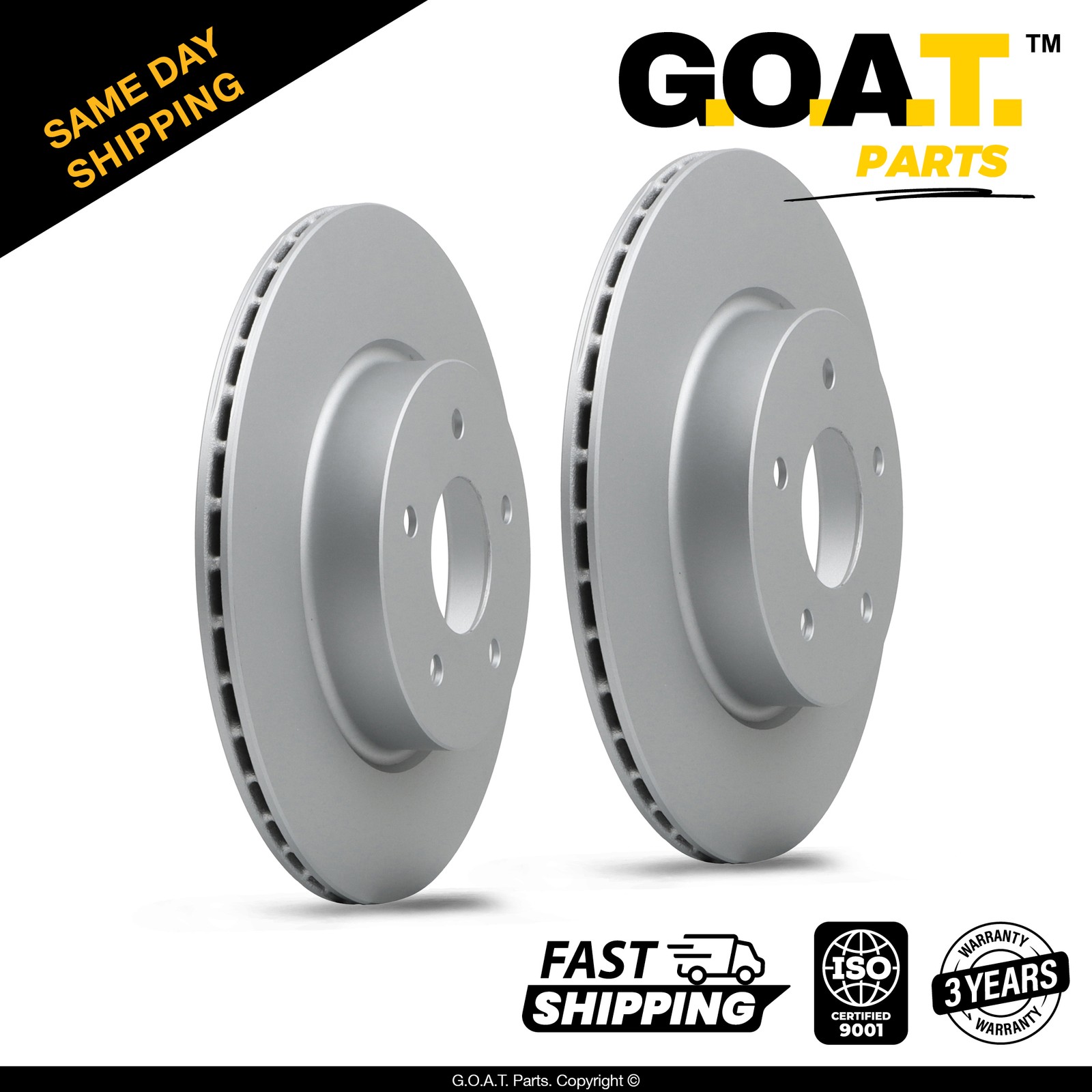 Rear Brake Rotors for 18-25 Nissan Leaf 18-25 Rogue 19-22 Rogue Sport 11.5 inch