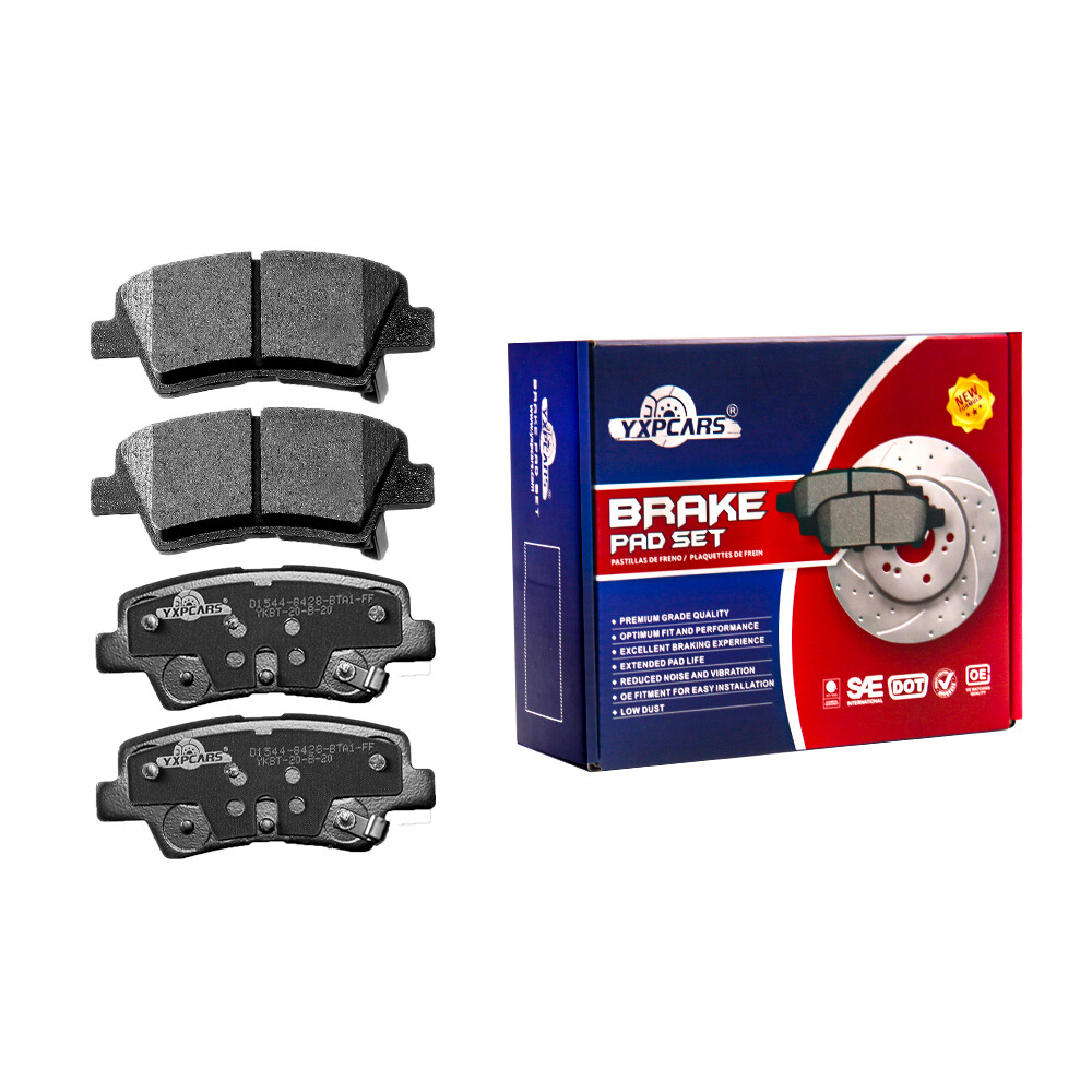 For Hyundai Elantra Kia Forte Koup Front Rear Disc Rotors Ceramic Brake Pads Kit