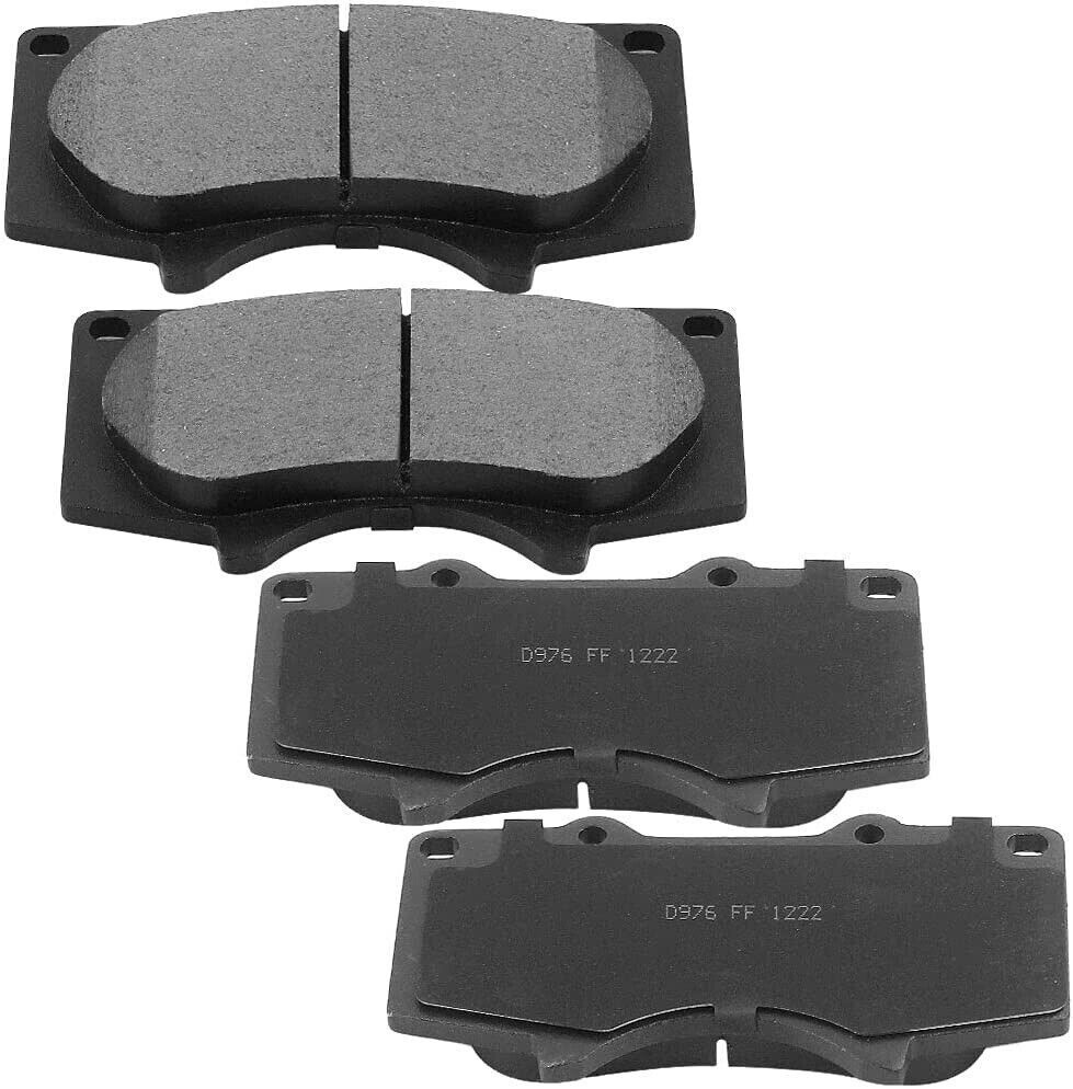 Front Disc Brake Rotors and Ceramic Brake Pads for Toyota Tacoma 2005-2020 6 Lug