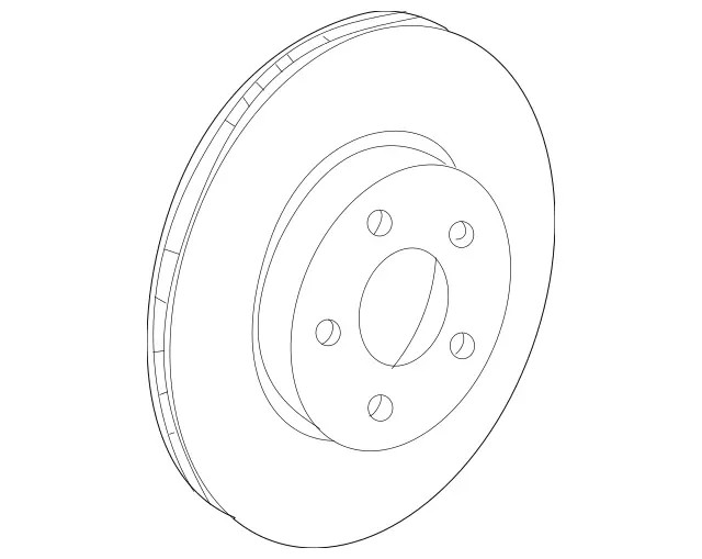 Genuine Mercedes-Benz Brake Disc 204-421-36-12-90