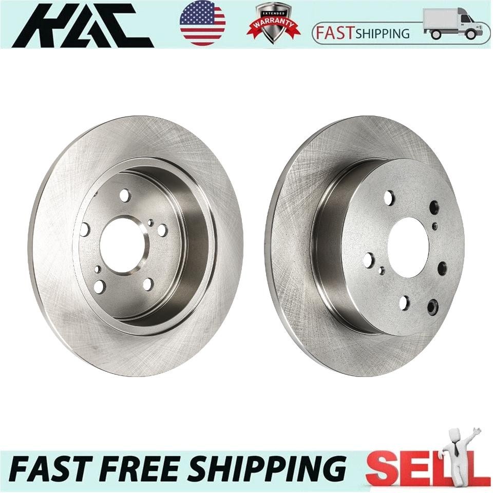Rear Solid Brake Rotors For 2006-2012 Toyota RAV4 2014-2018 2013 2.5L 31443