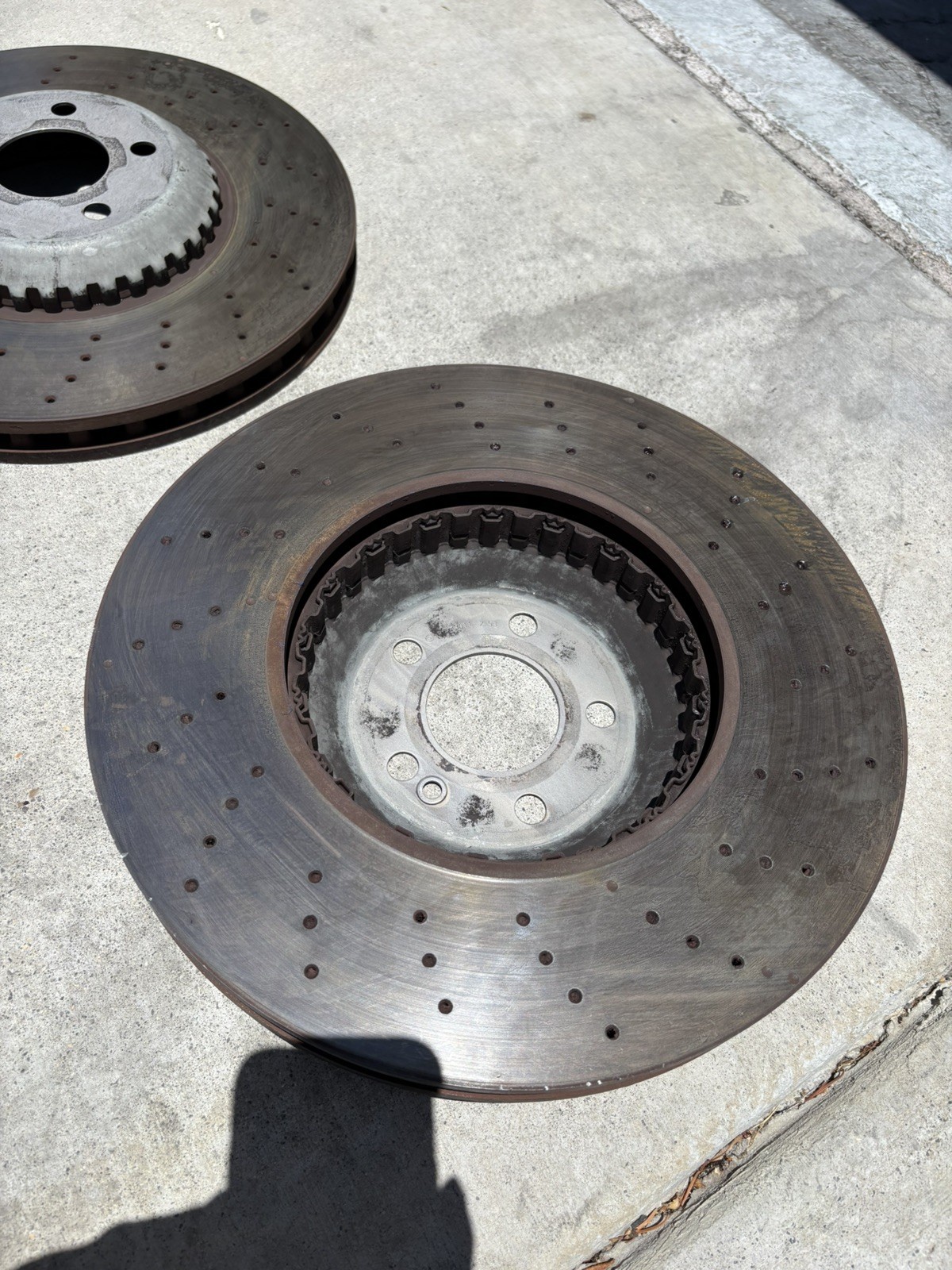 Set Front Left Right Disc Brake Rotor OEM 2224215100 Mercedes S550 W222 2014-20