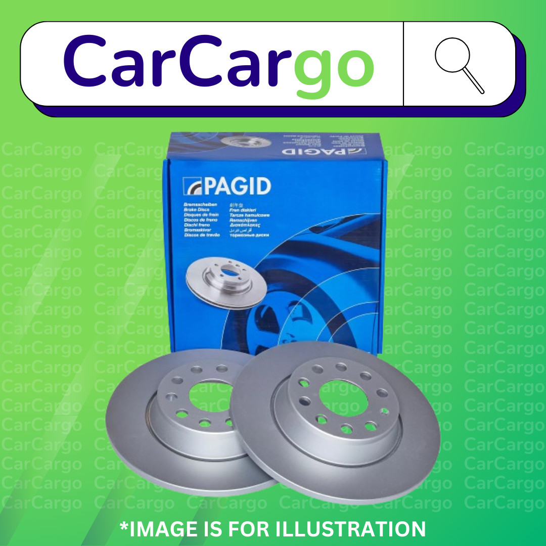 Pagid Solid Rear Brake Discs Pair For Kia Optima 2.0 2012-2015 284 mm