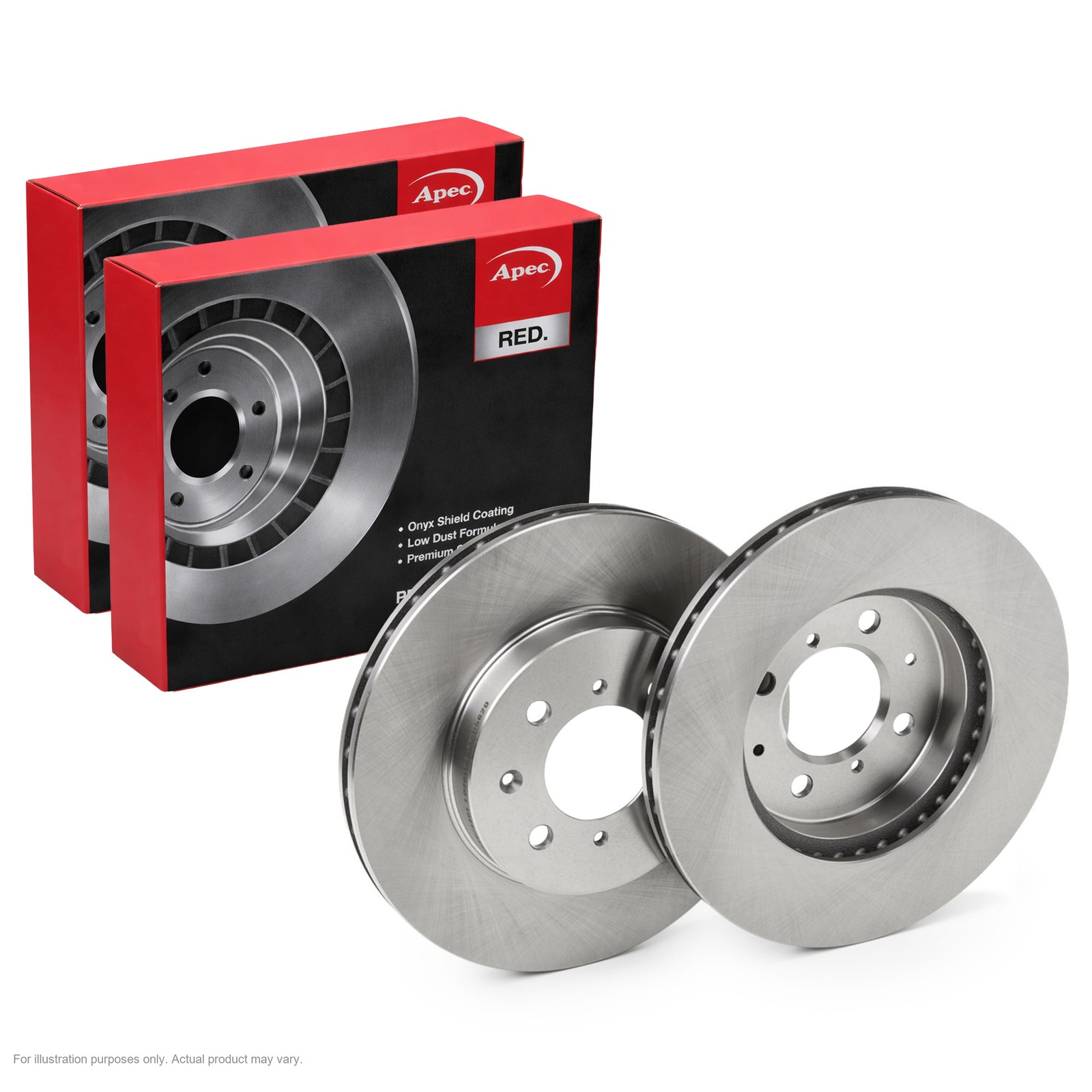 2X APEC Front Brake Discs for HONDA INTEGRA Saloon 1989-93 262mm Vented DSK668