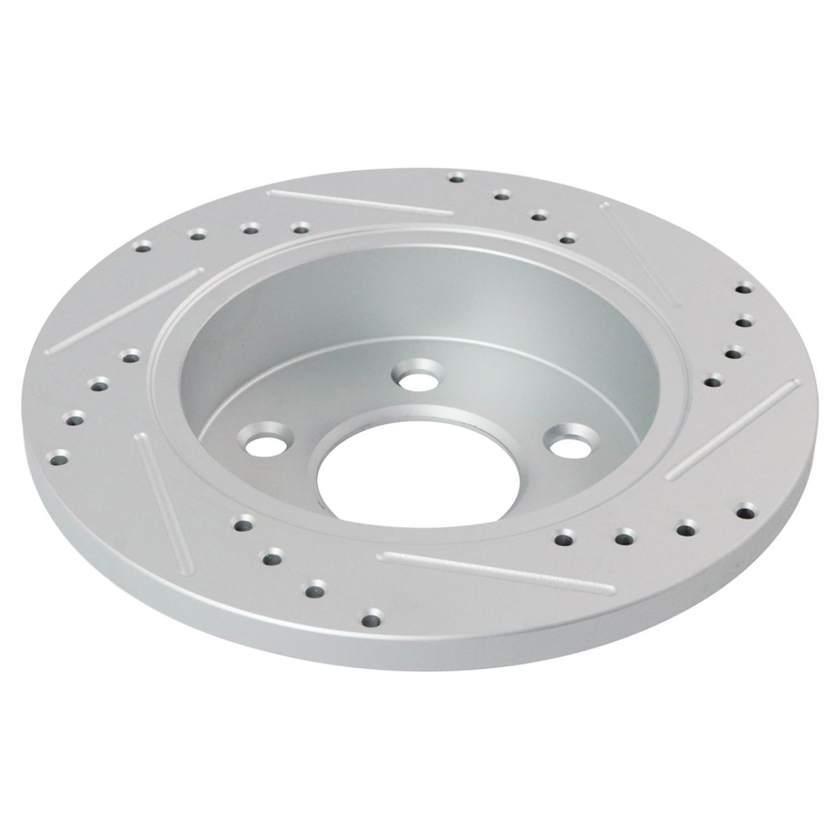 TRQ Front & Rear Performance Drilled Slotted Brake Rotor & Ceramic Pad Kit