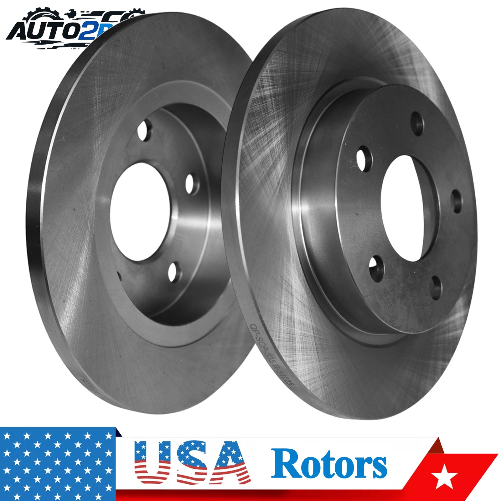 2x Rear Disc Brake Rotor for Ford Taurus Mercury Sable 93-05 Lincoln Continental