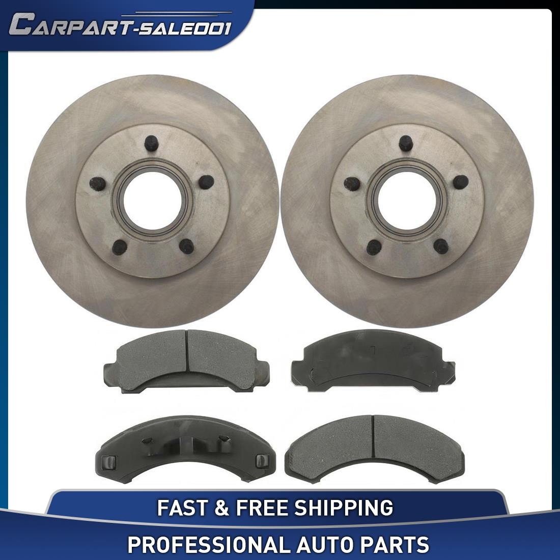 10.86″ Front Disc Rotors Brake Pads Kit for 1983 1984 Ford Ranger 2.2L