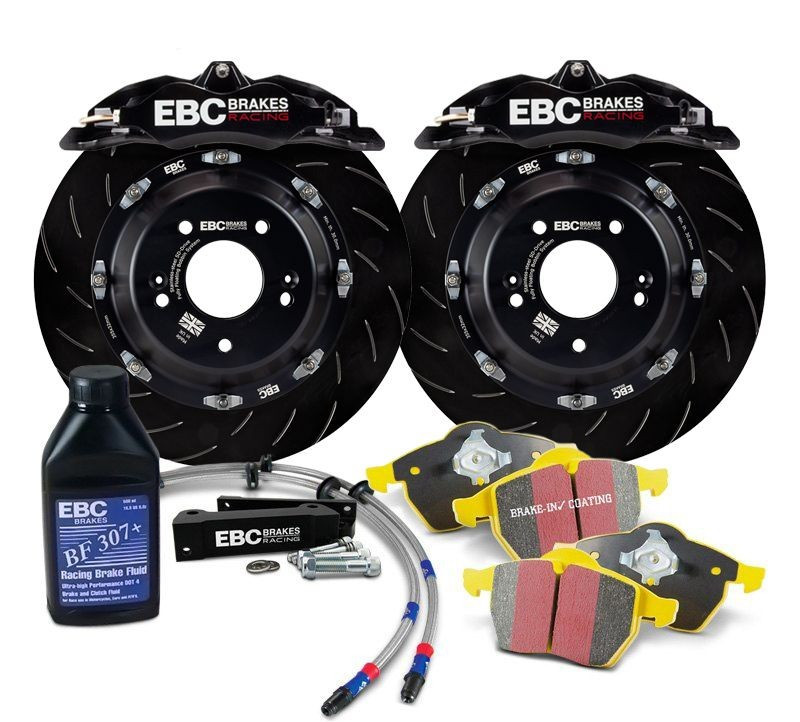 EBC 6 Pistons 380x36mm BBK Big Brake Kit for 15-25 VW Golf R MK7 MK8 [Black]